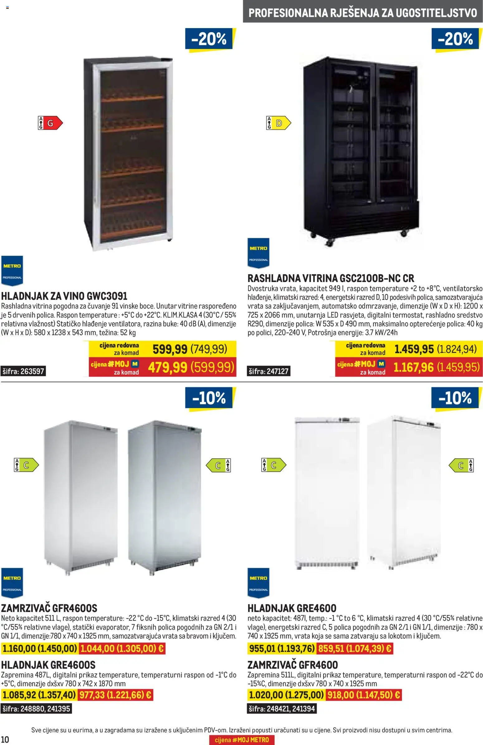 Metro katalog | vrijedi od 01.10.2026 | Stranica: 10 | Proizvodi: Polica, Vitrina, Vrata, Led