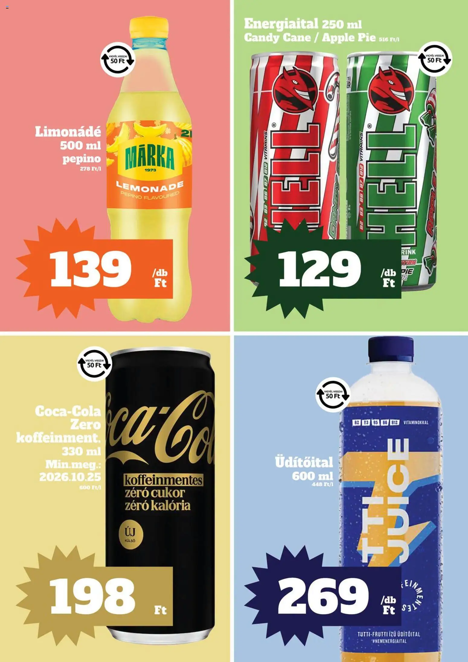 Vil-For akciós ujság - amely érvényes a következő dátumtól: 2026.10.08. | Oldal: 3 | Termékek: Üdítőital, Limonádé, Márka, Cukor