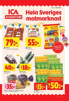 ICA Kvantum erbjudanden - Förhandsvisning av reklamblad från butik ICA Kvantum aktuell från 08.06.2026