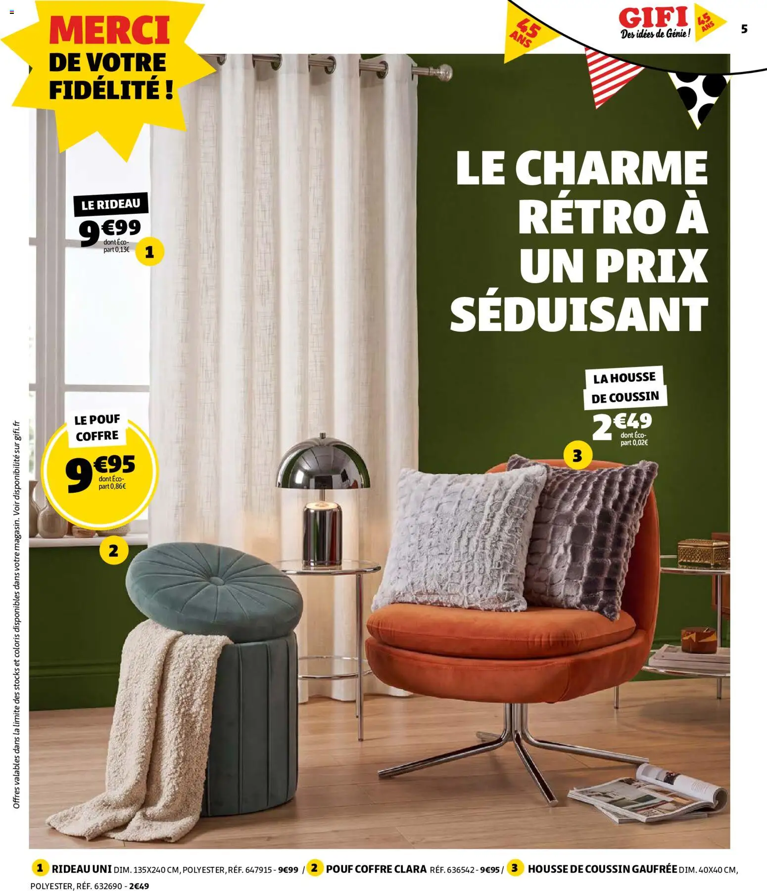 {H1} | Page: 5 | Produits: Pouf coffre, Pouf, Housse de coussin, Rideau