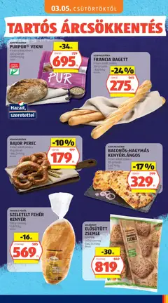FRANCIA BAGETT, frissen sütött pékáru, 250 g/darab - amely érvényes a következő dátumtól: 03.05.2026 | Oldal: 3