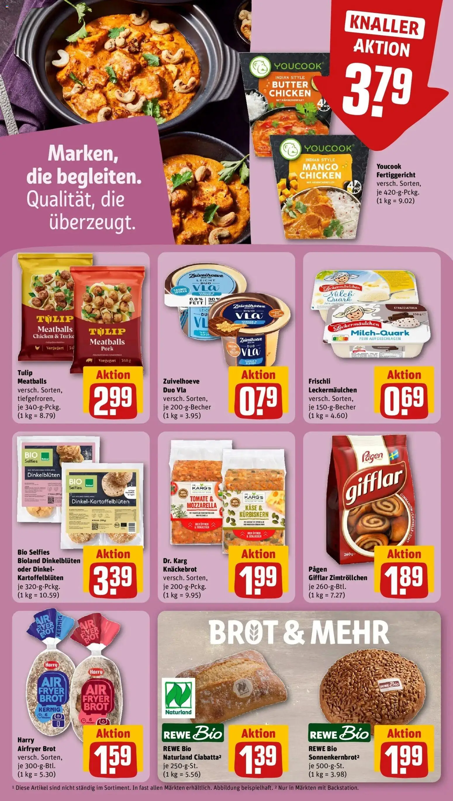 REWE Prospekt ab 17.08.2026 zum Blättern » Angebote | Seite: 23 | Produkte: Milch, Butter, Käse, Mango