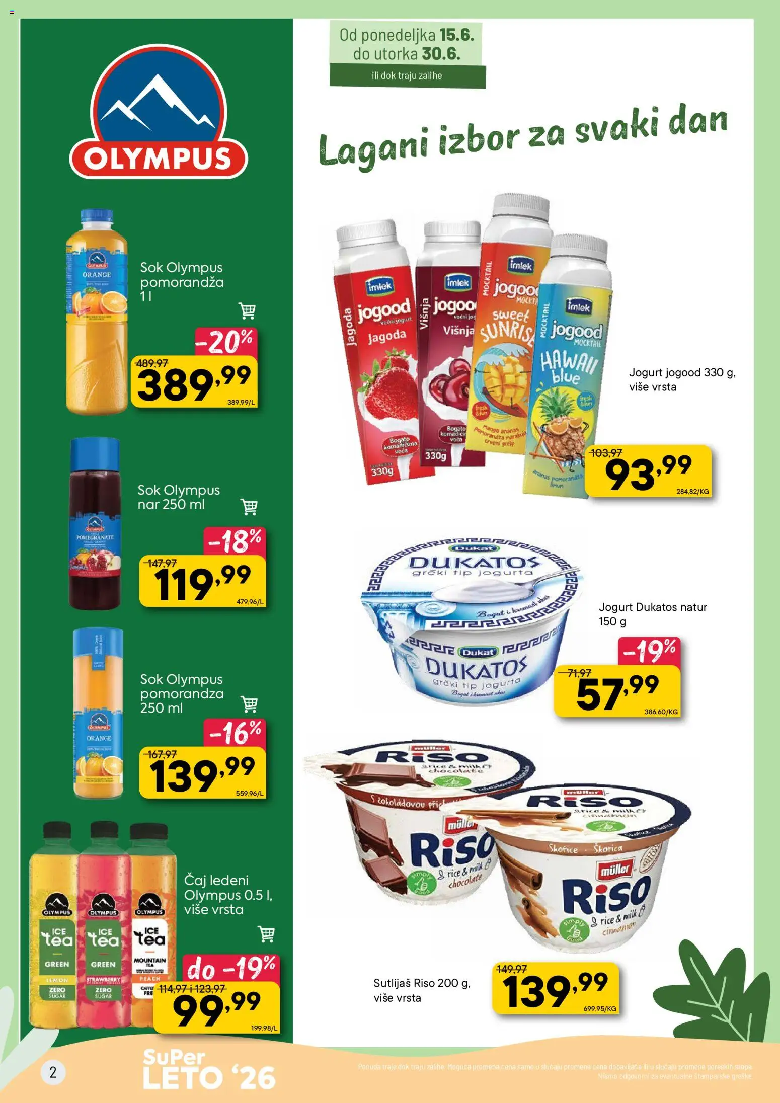 PerSu katalog - važi od 15.06.2026 | Strana: 2 | Proizvode: Mango, Pomorandza, Sok, Čaj