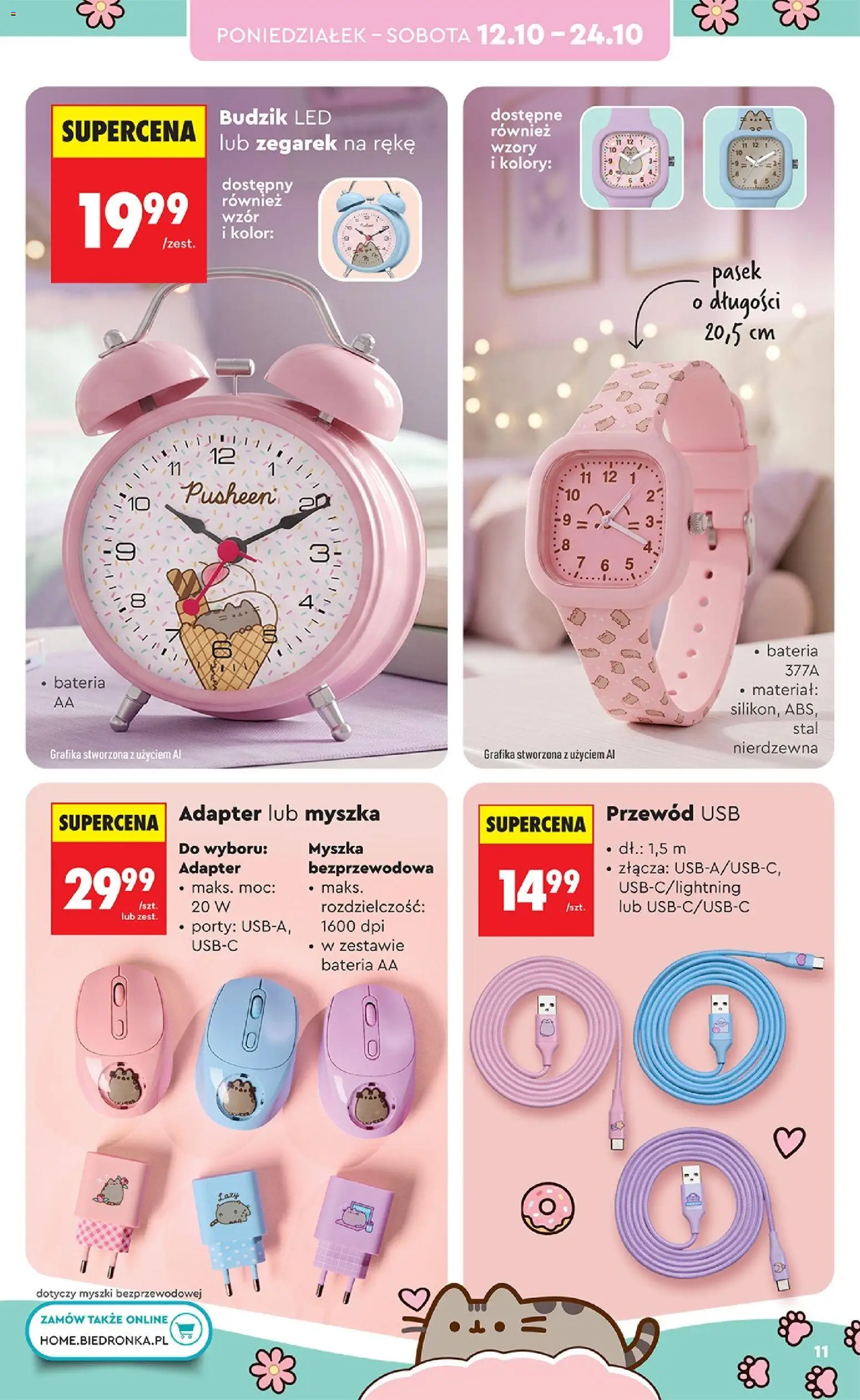 Biedronka Polsko leták - Hity i inspiracje od 10.10.2026 | Strana: 11 | Produkty: Adaptér, USB, LED