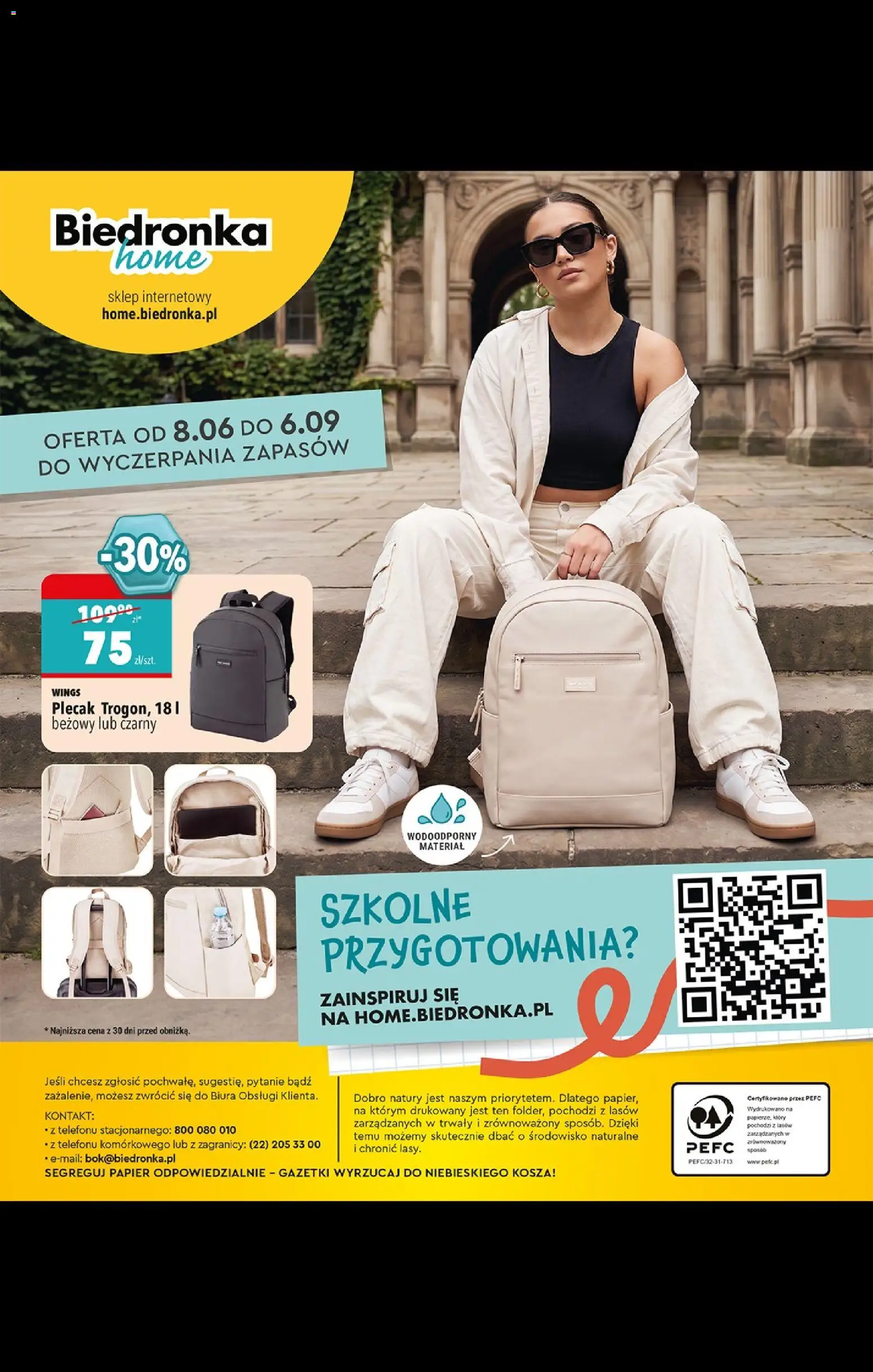 Biedronka gazetka - Powrót Do Szkoły od 06.07.2026 | Strona: 44 | Produkty: Plecak