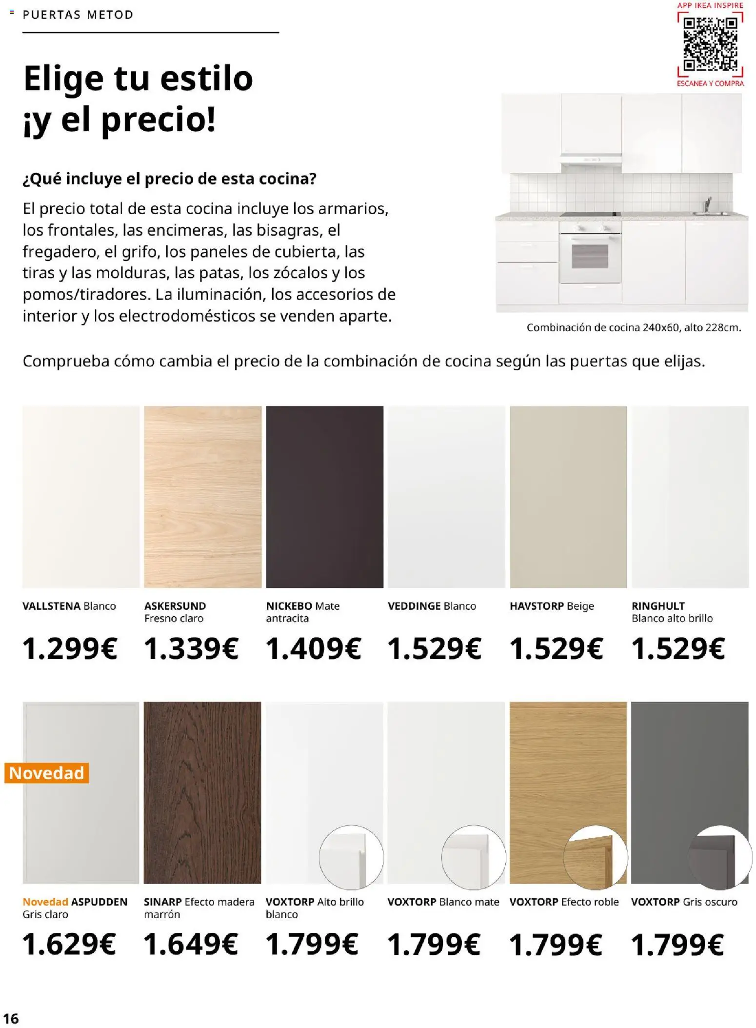 Catálogo IKEA Cocinas │ válido desde el 01.02.2026 | Página: 16 | Productos: Cocina