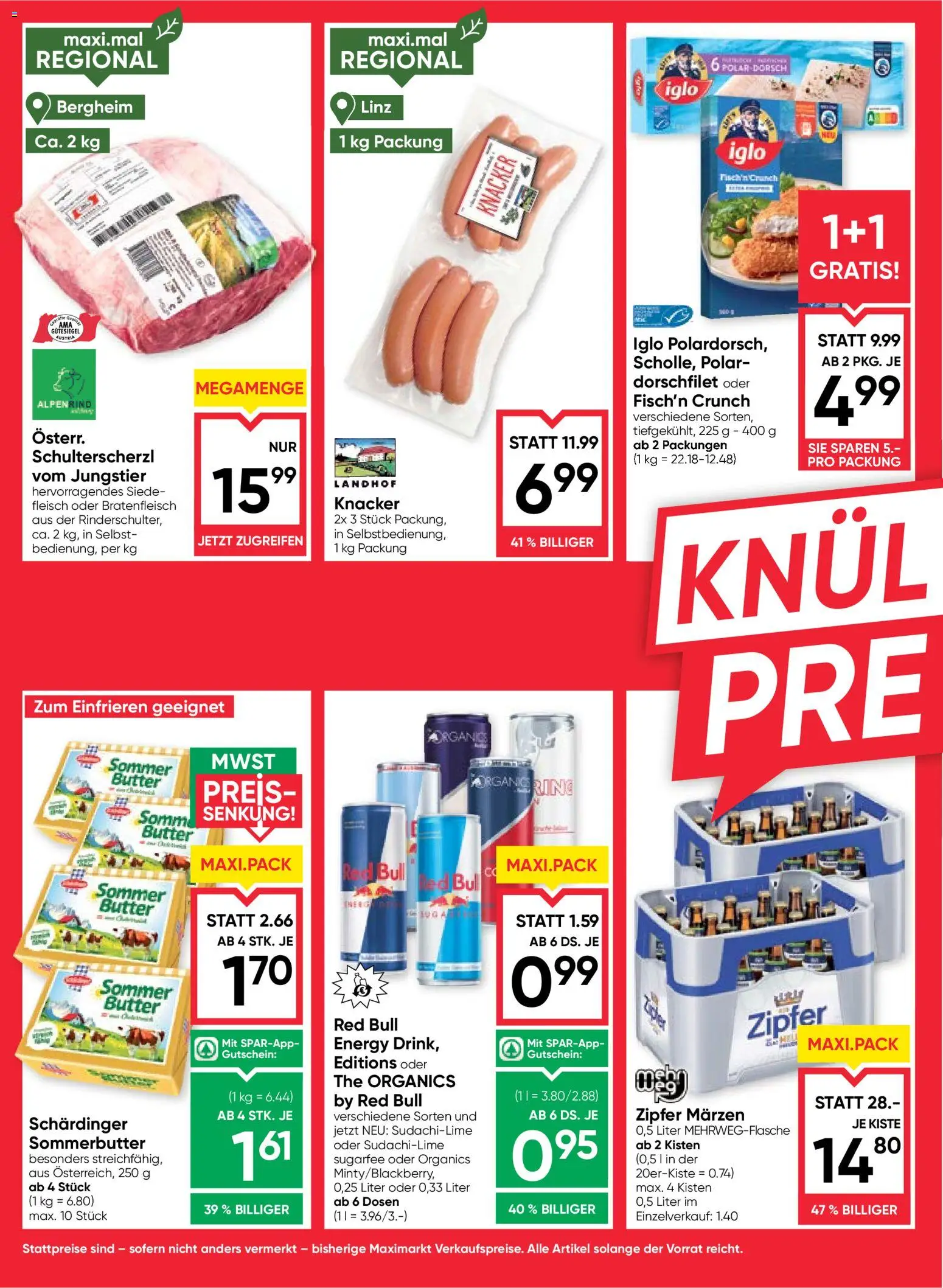 Maximarkt Flugblatt gültig ab 06.08.2026 | Seite: 2 | Produkte: Butter