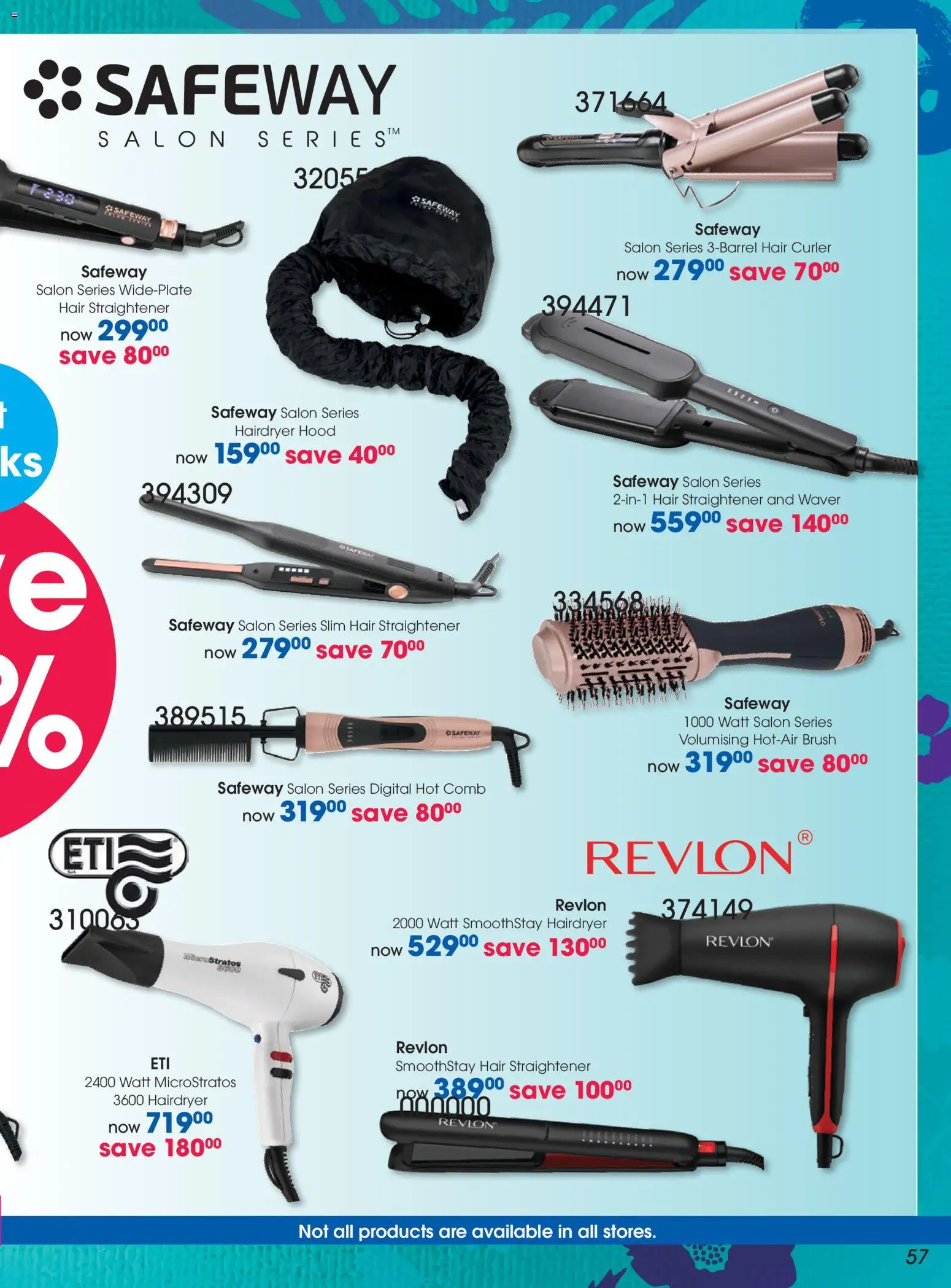 New Clicks catalogue – valid from 21.05.2026 | Page: 57 | Products: Hair straightener, Hood, Brush