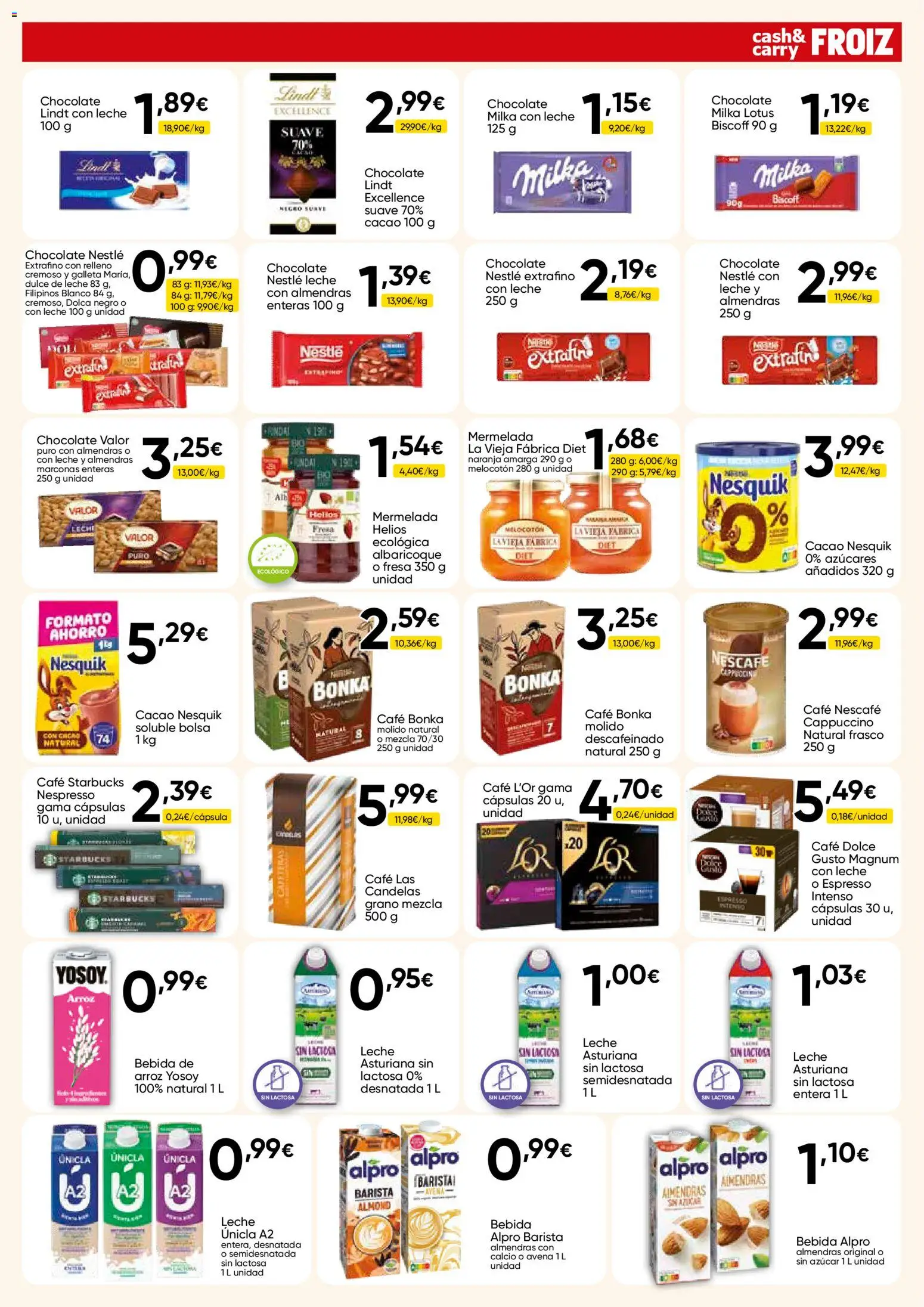 Froiz - Folleto Cash │ válido desde el 09.04.2026 | Página: 5 | Productos: Leche, Café, Arroz, Κεραία