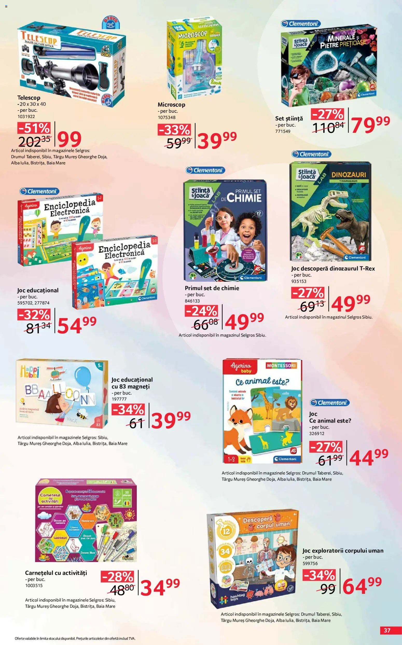Noul catalog Selgros – valabil de la 07.08.2026 | Pagină: 37 | Produse: Joc