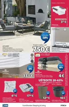 SENJA rolo zavjesa, Poliesterska vlakna (40% reciklirana). S kugličnim lancem. Širina se može smanjiti. 45x170 cm - Pregled kataloga iz trgovine JYSK, vrijedi od 01.07.2026 | Stranica: 16 | Proizvodi: Jastuk, Vrtna garnitura, Ručnik, Zavjesa