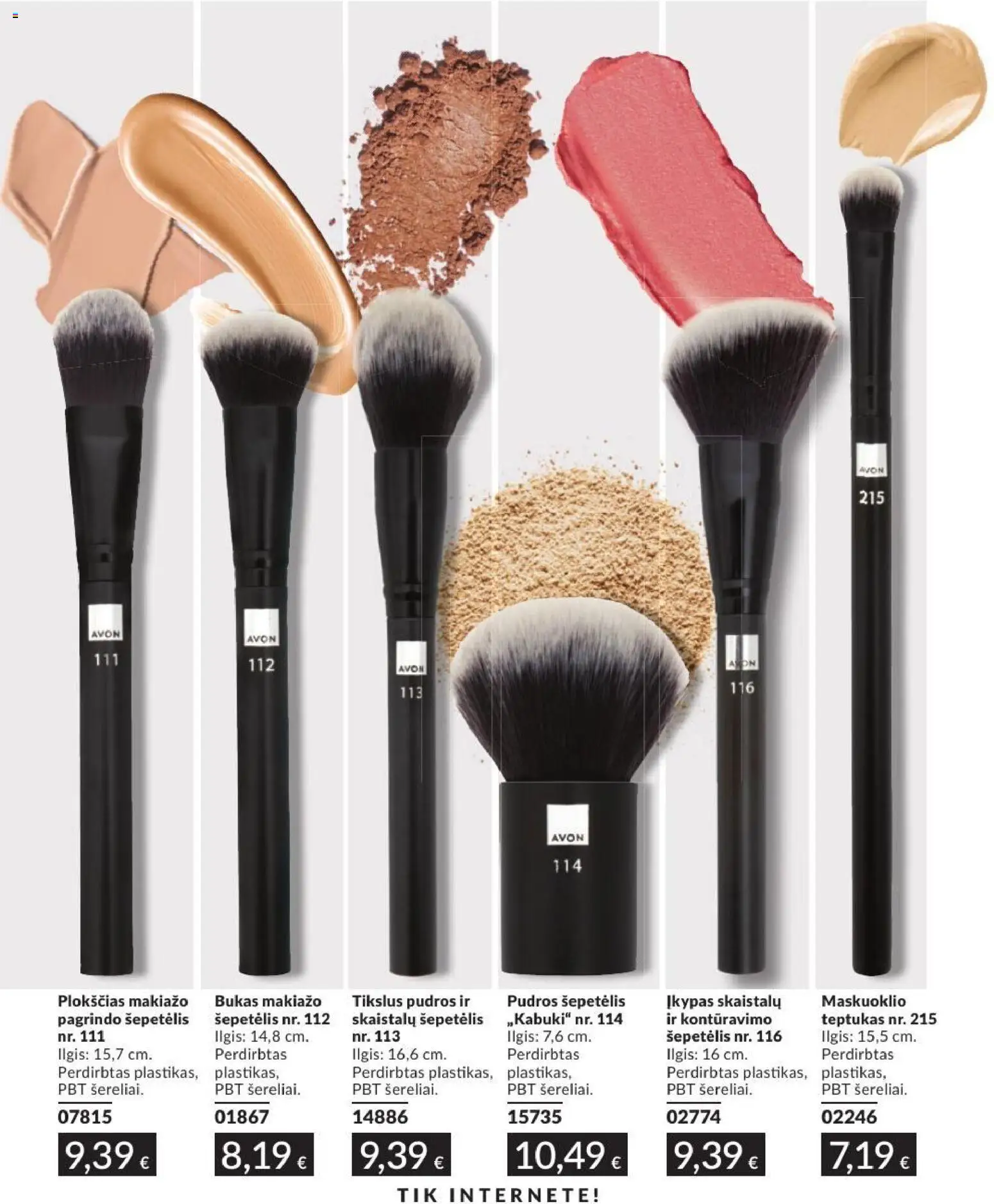AVON akcijos nuo 2026.08.01 | Puslapis: 191 | Prekių: Šepetėlis, Teptukas
