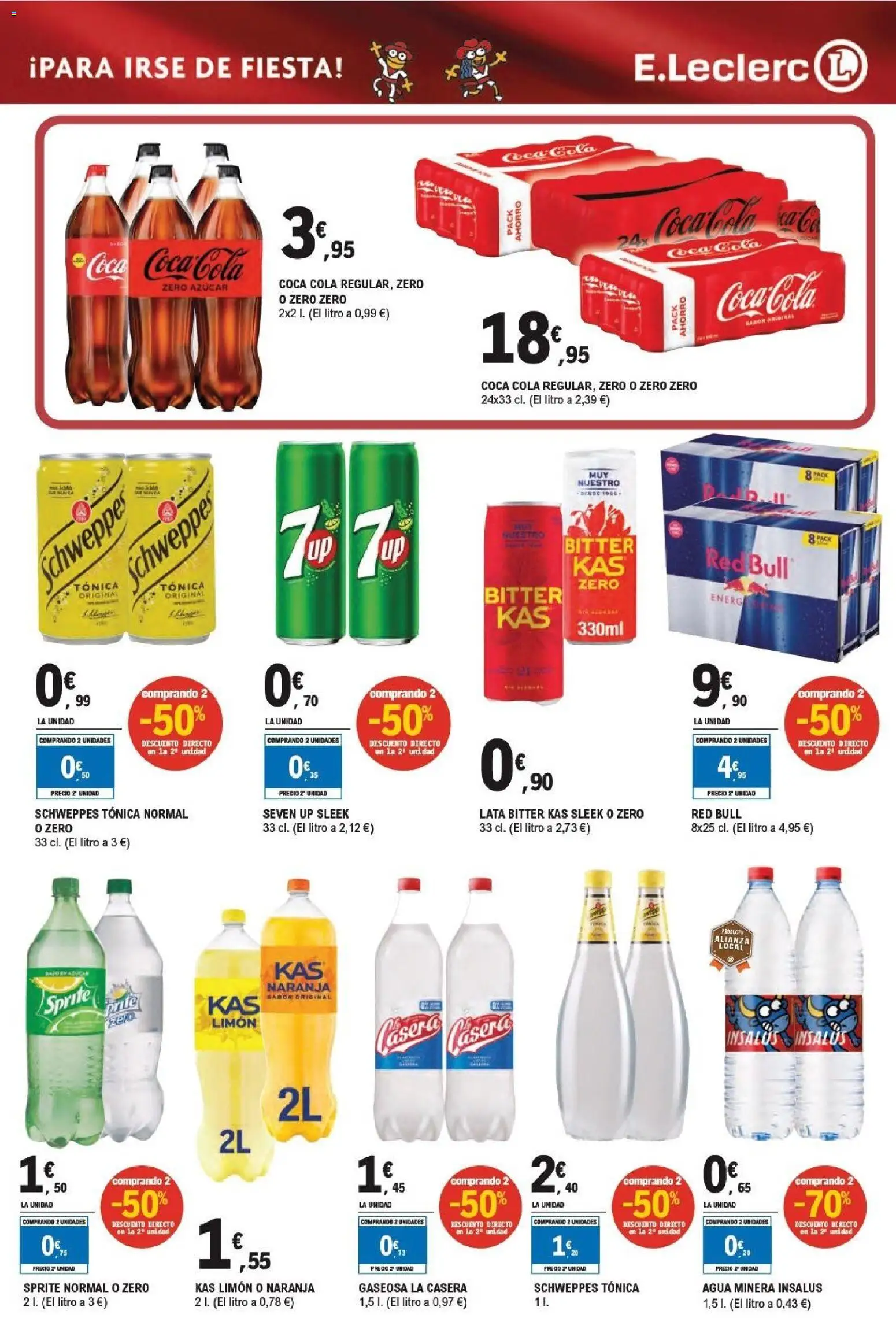E.Leclerc folleto │ válido desde el 17.06.2026 | Página: 19 | Productos: Πρίζες, Gaseosa
