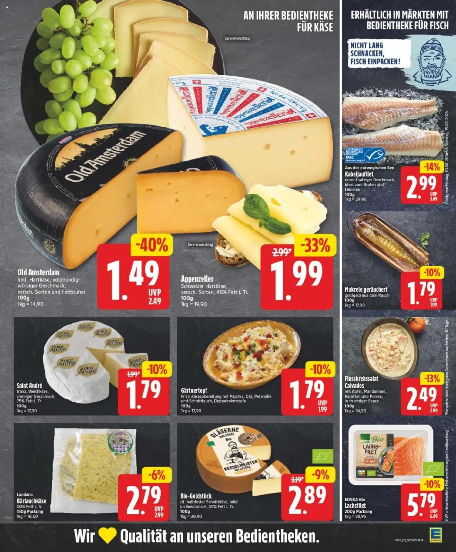 Edeka Prospekt Magdeburg – gültig ab 10.08.2026 | Seite: 7 | Produkte: Fisch, Lachs, Petersilie, Makrele