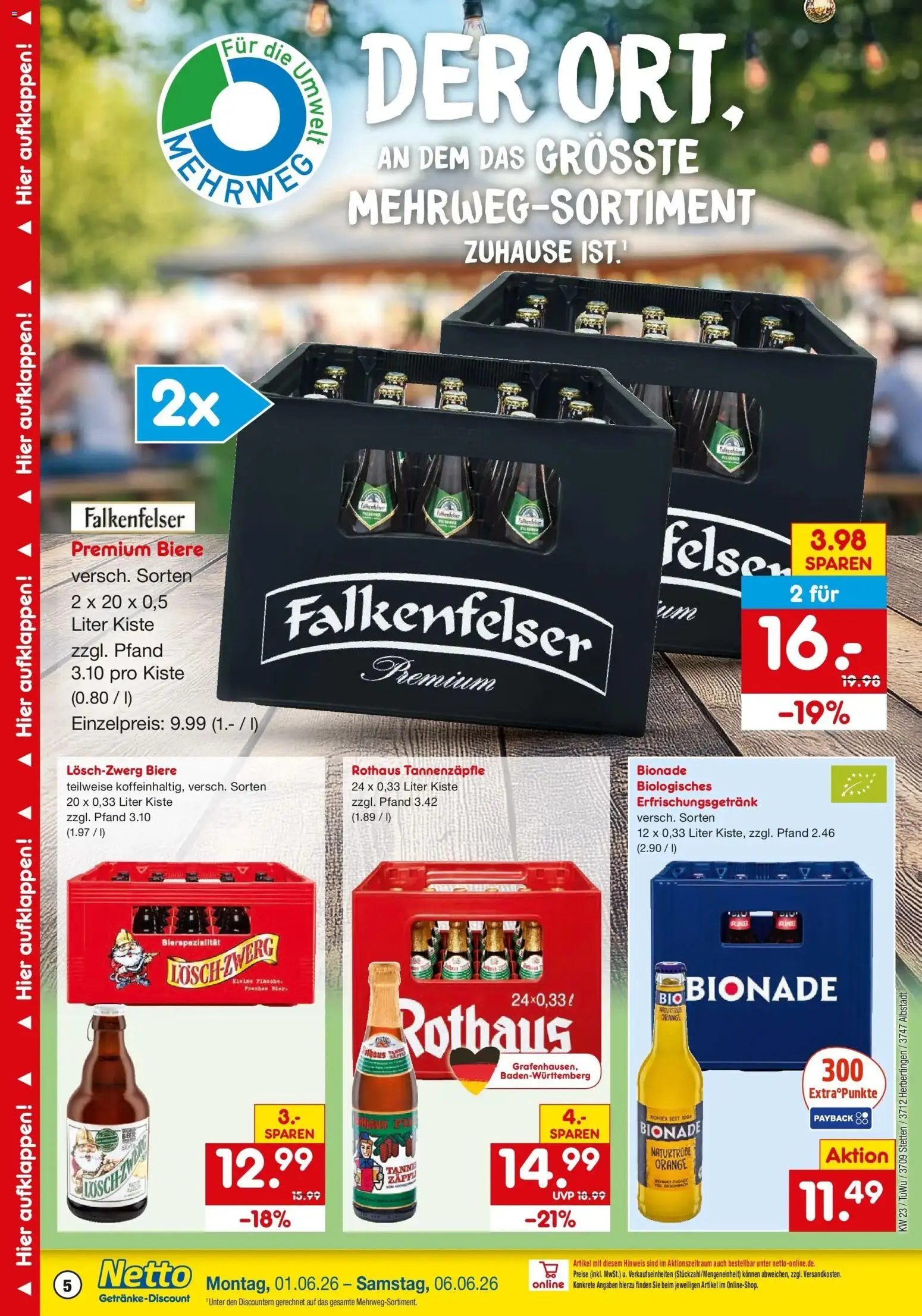 Netto Marken-Discount Prospekt Albstadt-Onstmettingen – gültig ab 01.06.2026 | Seite: 5 | Produkte: Bionade