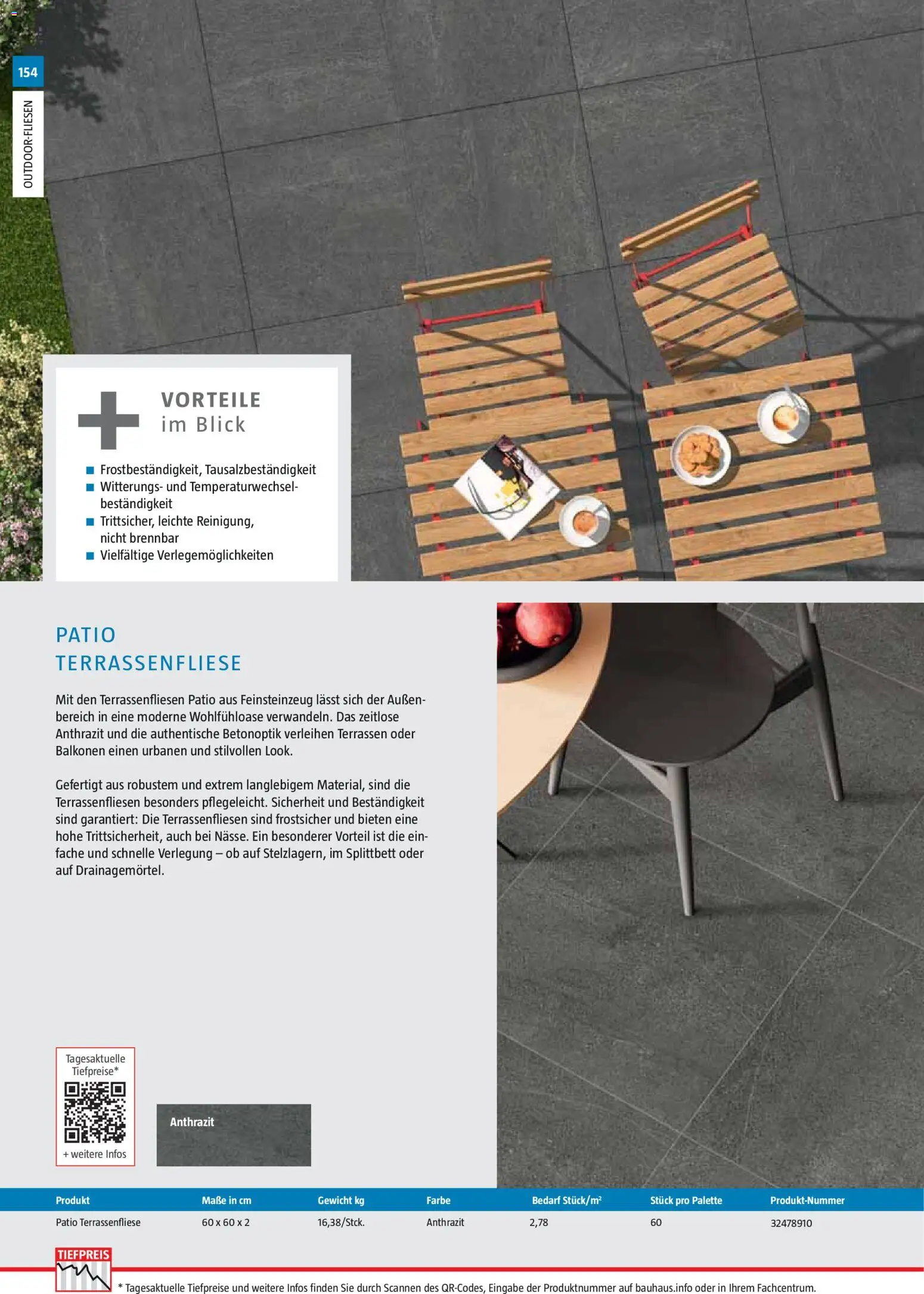 Bauhaus Gartenbaumaterialien 2026 – gültig ab 02.03.2026 | Seite: 154 | Produkte: Gewicht