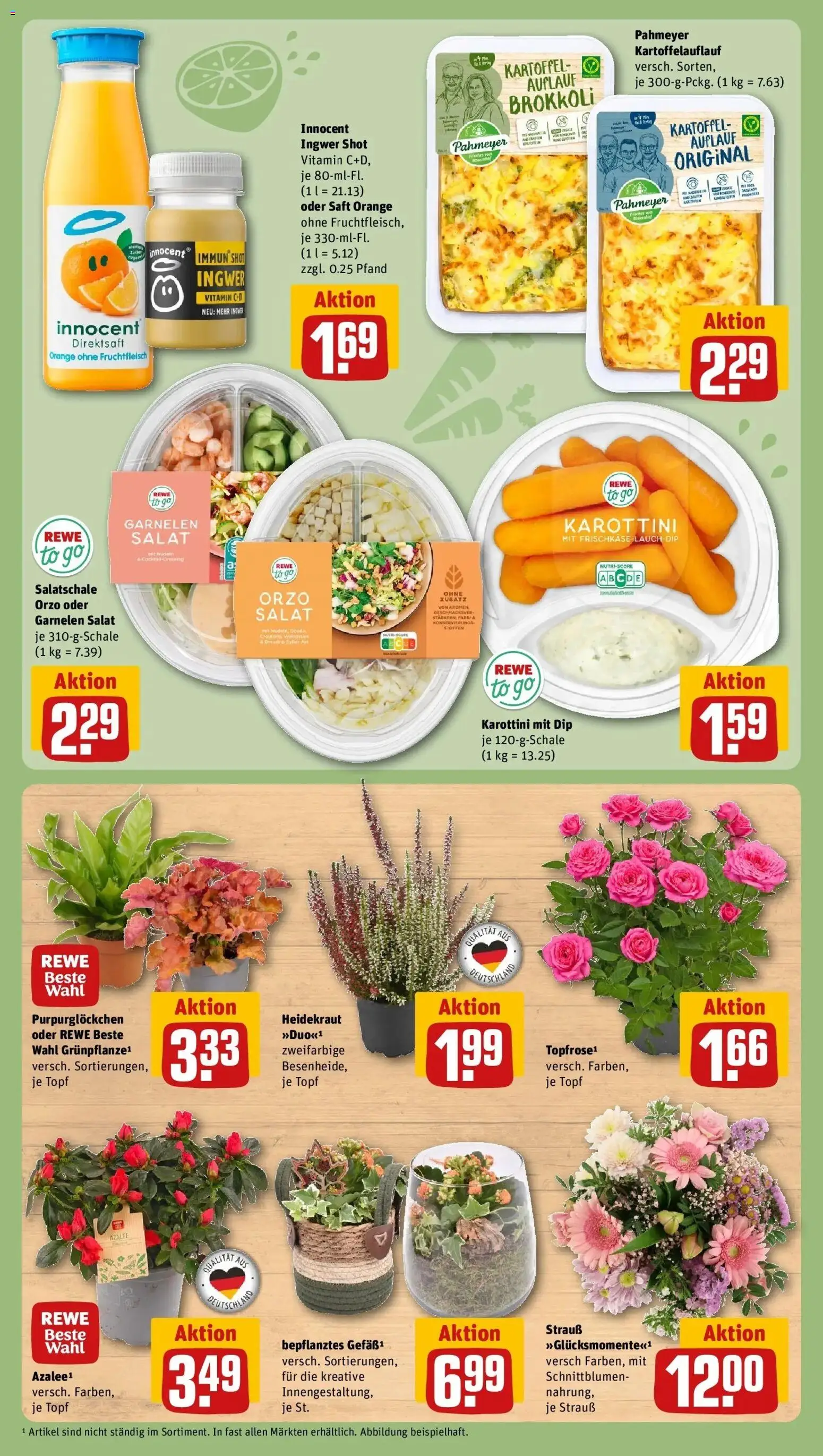 REWE Prospekt ab 28.09.2026 zum Blättern » Angebote | Seite: 9 | Produkte: Brokkoli, Saft, Lauch, Frischkase