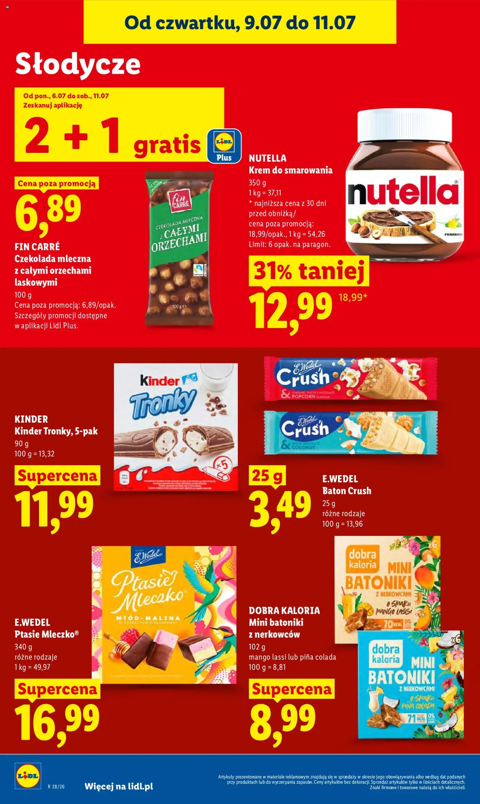 Lidl gazetka od 09.07.2026 | Strona: 80 | Produkty: Mango, Czekolada mleczna, Baton, Czekolada