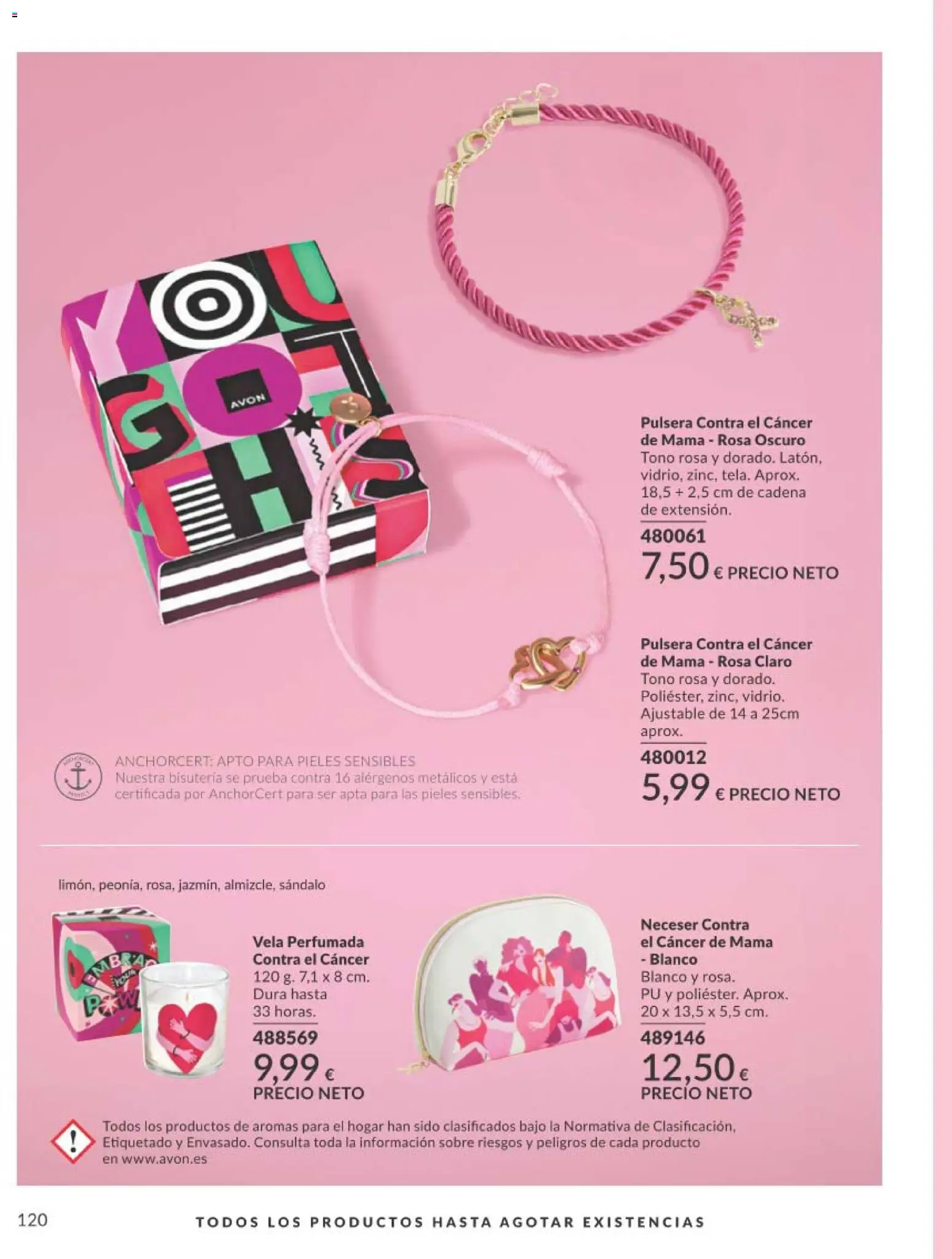Catálogo AVON campaña 8 │ válido desde el 01/08/2026 | Página: 120 | Productos: Vela, Neceser