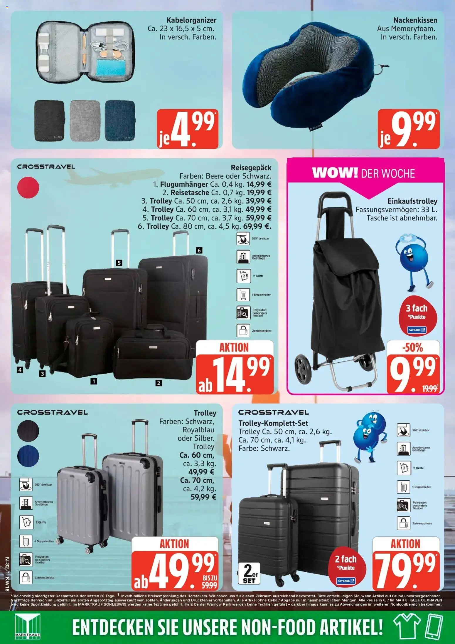 Edeka Prospekt Rostock – gültig ab 27.04.2026 | Seite: 32 | Produkte: Tasche, Reisetasche