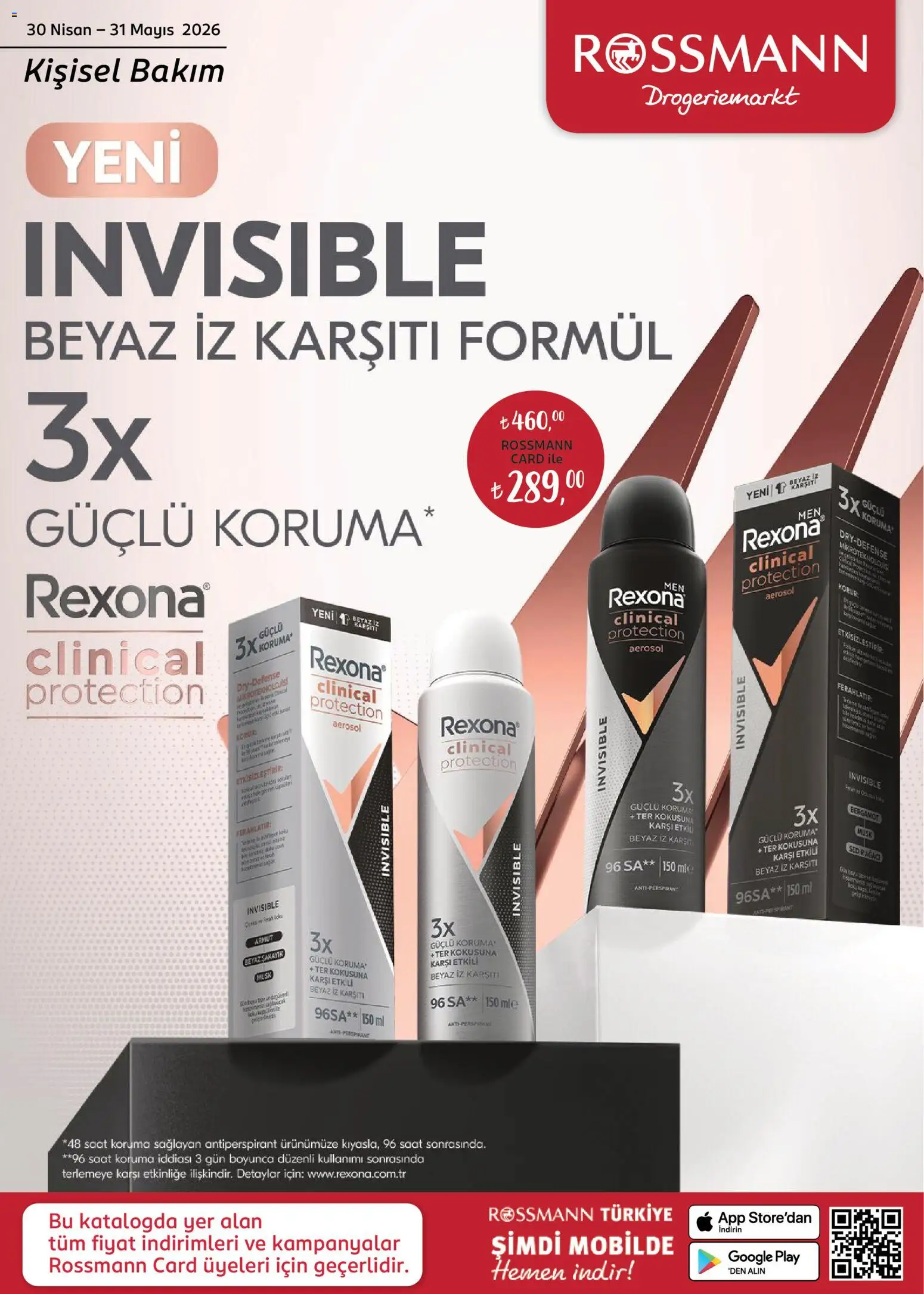 Rossmann - Mayıs Kişisel Bakım Kataloğu - 30.04.2026 tarihinden itibaren geçerlidir | Sayfa: 1 | Ürünler: Antiperspirant, Armut, Saat