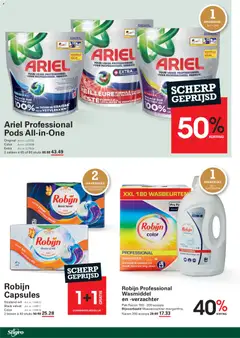 Sligro folder - Voorbeeld van een folder van Sligro, geldig van 30.04.2026 | Pagina: 58 | Producten: Wasmiddel, Wasverzachter, Zak, Capsule