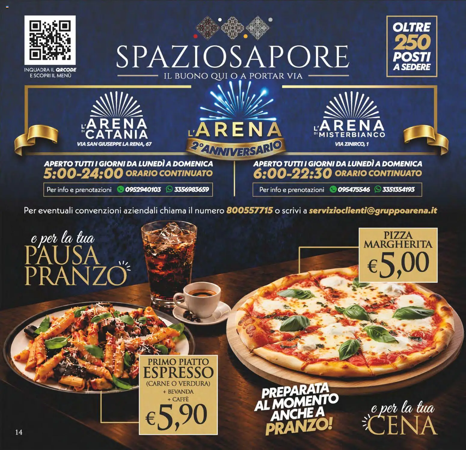 Volantino SuperConveniente del 02/10/2026 | Pagina: 14 | Prodotti: Caffè, Pizza, Carne, Piatto