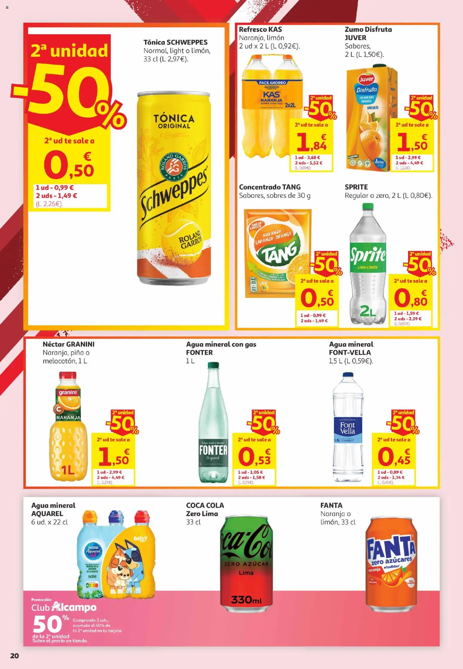 Alcampo Canarias │ válido desde el 02.06.2026 | Página: 20 | Productos: Lima, Ροζ πιπέρι, Té, Agua mineral