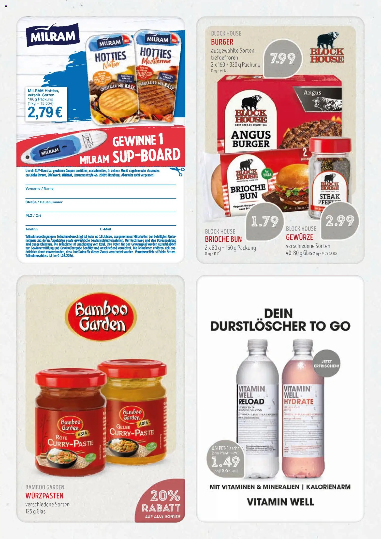 Edeka Struve Prospekt – gültig ab 27.07.2026 | Seite: 15 | Produkte: Käse, Burger, Gewürze, Milram