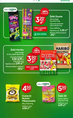 Pogląd oferty "Żabka gazetka" - ważna od 17.06.2026 | Strona: 49 | Produkty: Żelki haribo, Por, Cukierki, Krówki