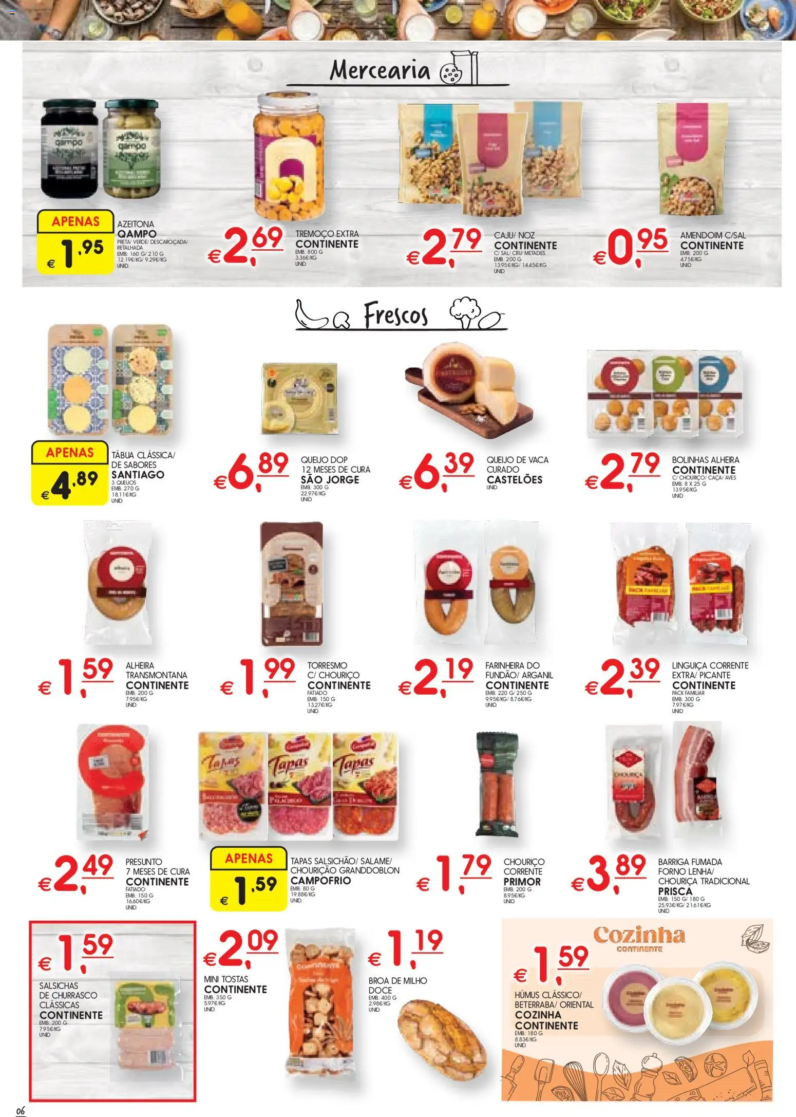 Meu Super folheto │ válido de 09.06.2026 | Página: 6 | Produtos: Forno, Linguiça, Presunto, Chouriço