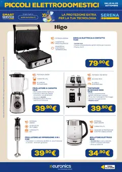Anteprima del volantino Euronics volantino Piccoli Elettrodomestici valido a partire dal 10/09/2026 | Pagina: 25 | Prodotti: Caraffa, Bollitore, Tostapane, Ghiaccio
