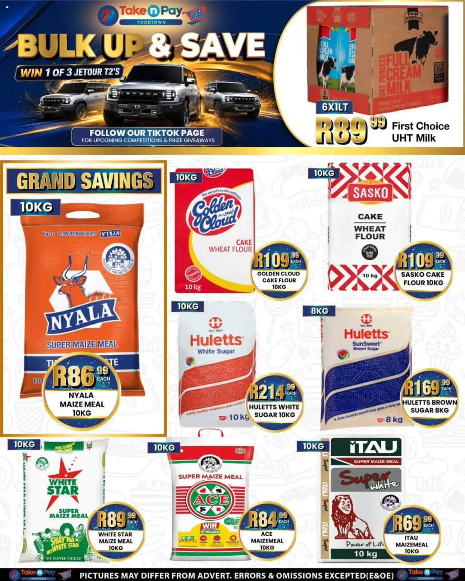 New Take n Pay catalogue – valid from 06/07/2026 | Page: 26 | Products: Cake, Flour, Maize meal, Cream
