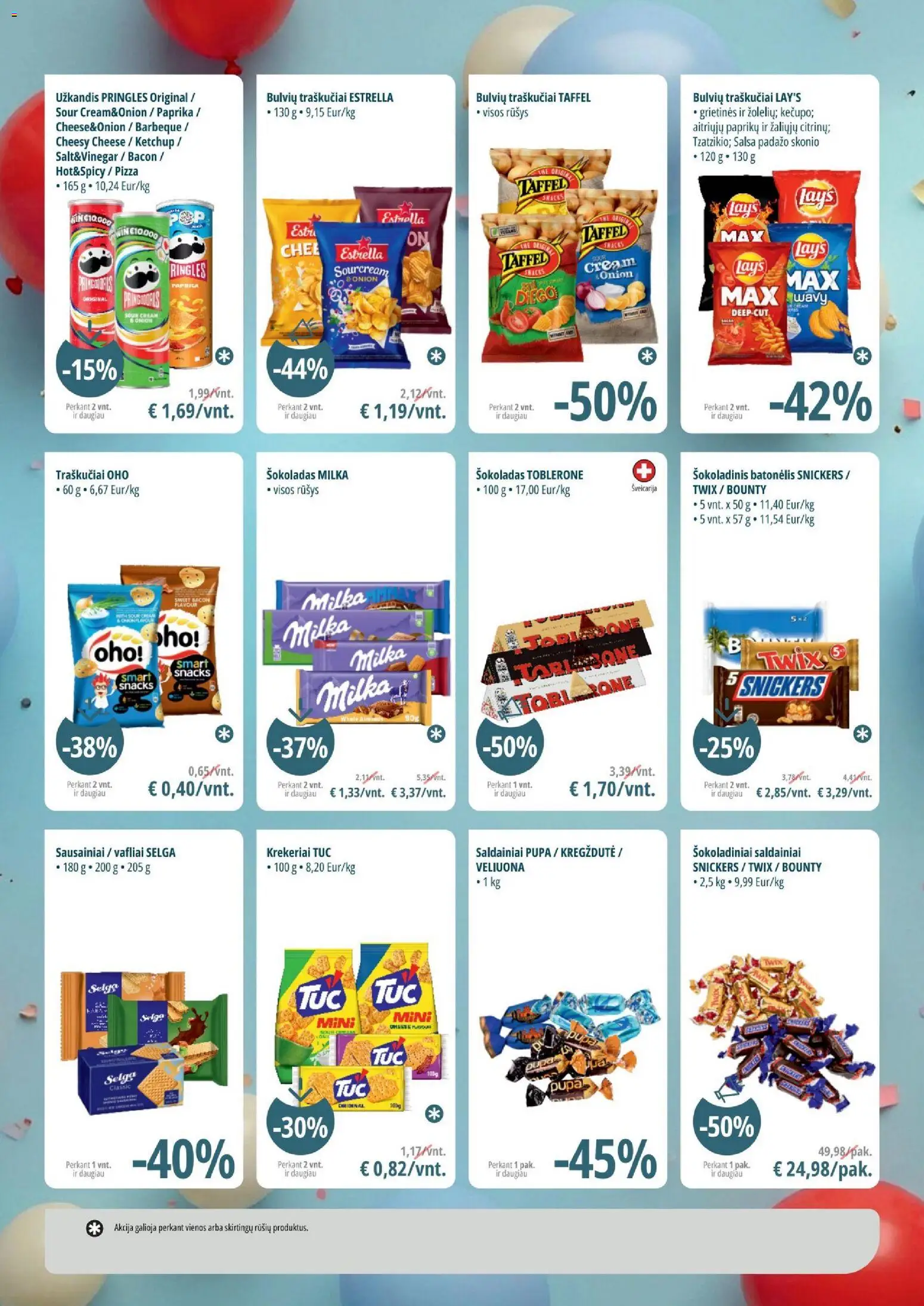 ePromo akcijos nuo 29.05.2026 | Puslapis: 9 | Prekių: Šokoladas, Vafliai, Šokoladinis batonėlis, Saldainiai