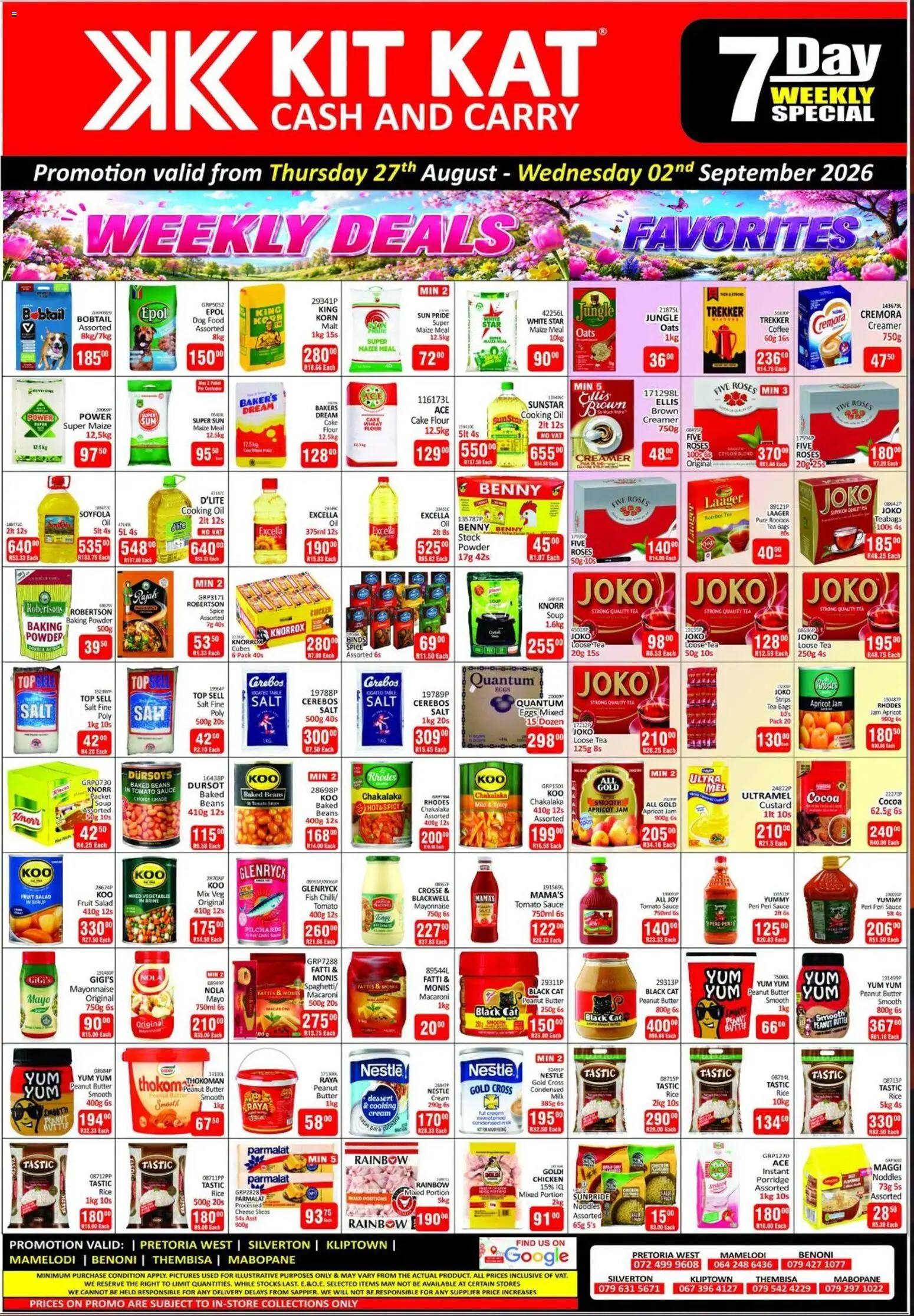 New KIT KAT Cash & Carry catalogue – valid from 27/08/2026 | Page: 1 | Products: Pilchards, Oil, Noodles, Dog food
