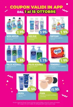 Anteprima del volantino Tigotà volantino valido a partire dal 01/10/2026 | Pagina: 26 | Prodotti: Sapone, Bagnoschiuma, Ammorbidente, Mandorla