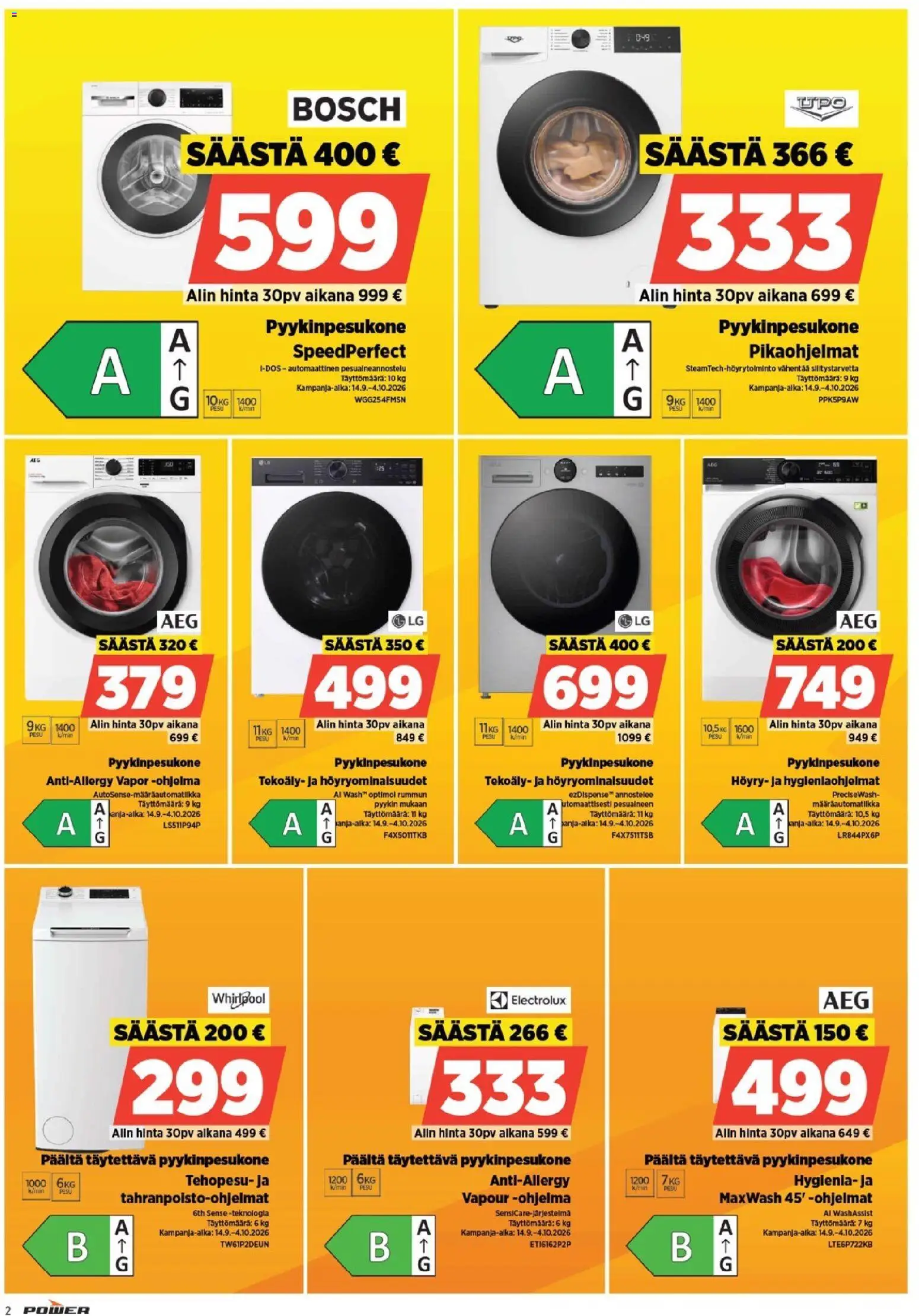 Power tarjoukset – voimassa 28/09/2026 alkaen | Sivu: 2