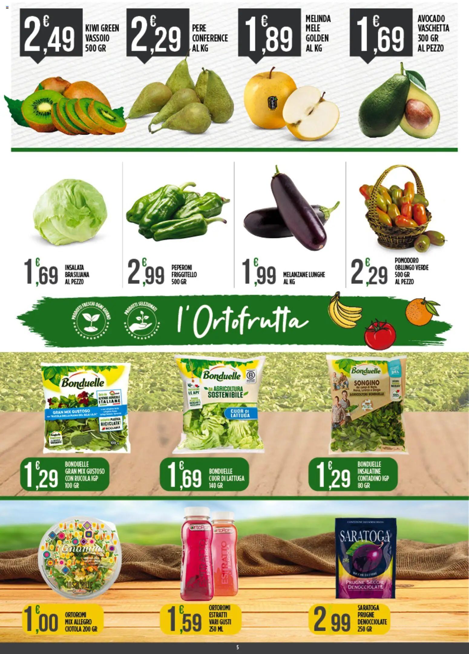 Volantino Euroesse del 20.04.2026 | Pagina: 5 | Prodotti: Mele, Avocado, Pomodoro, Lattuga