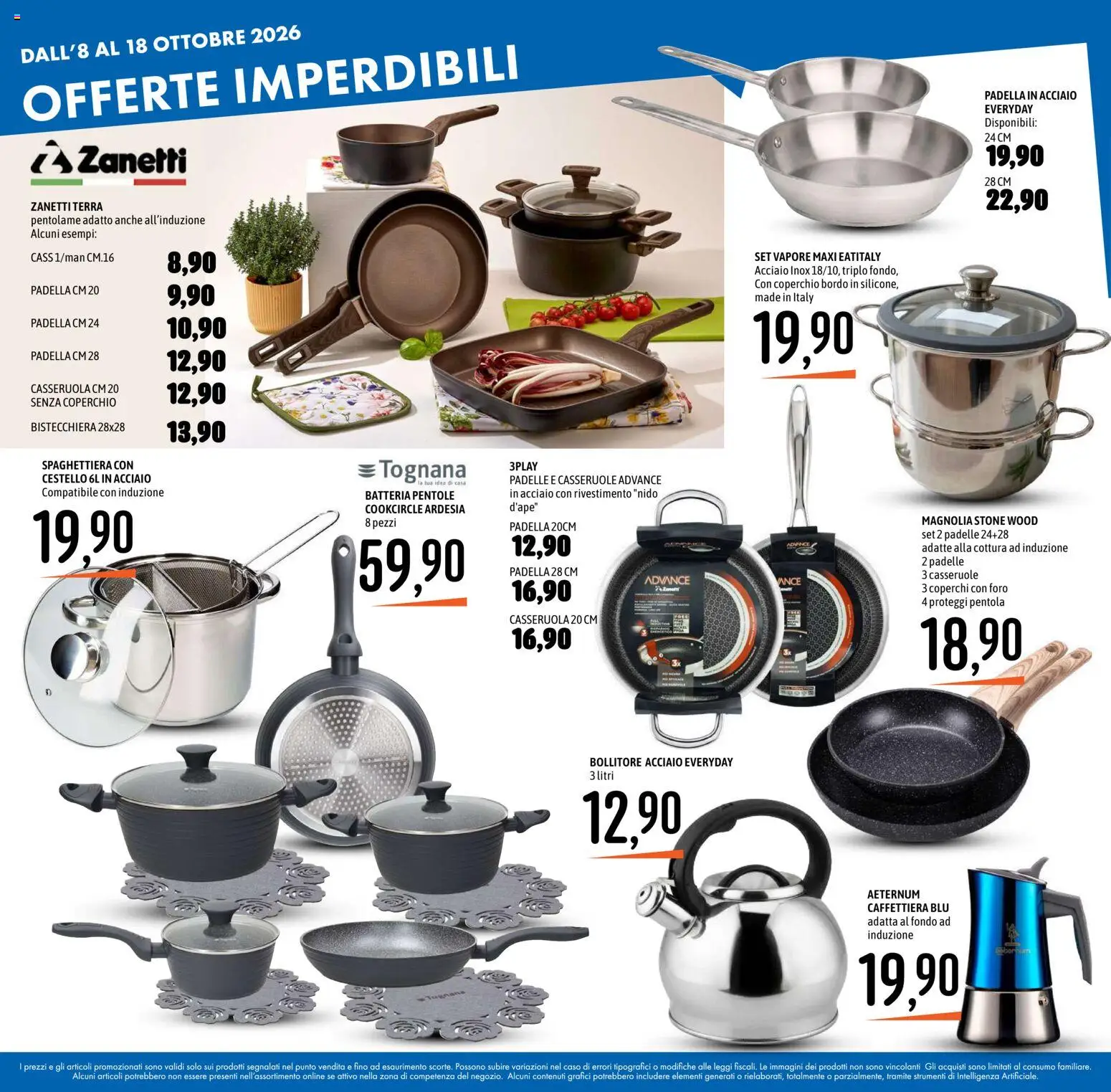 Volantino Emisfero del 08/10/2026 | Pagina: 36 | Prodotti: Caffettiera, Coperchio, Padella, Batteria
