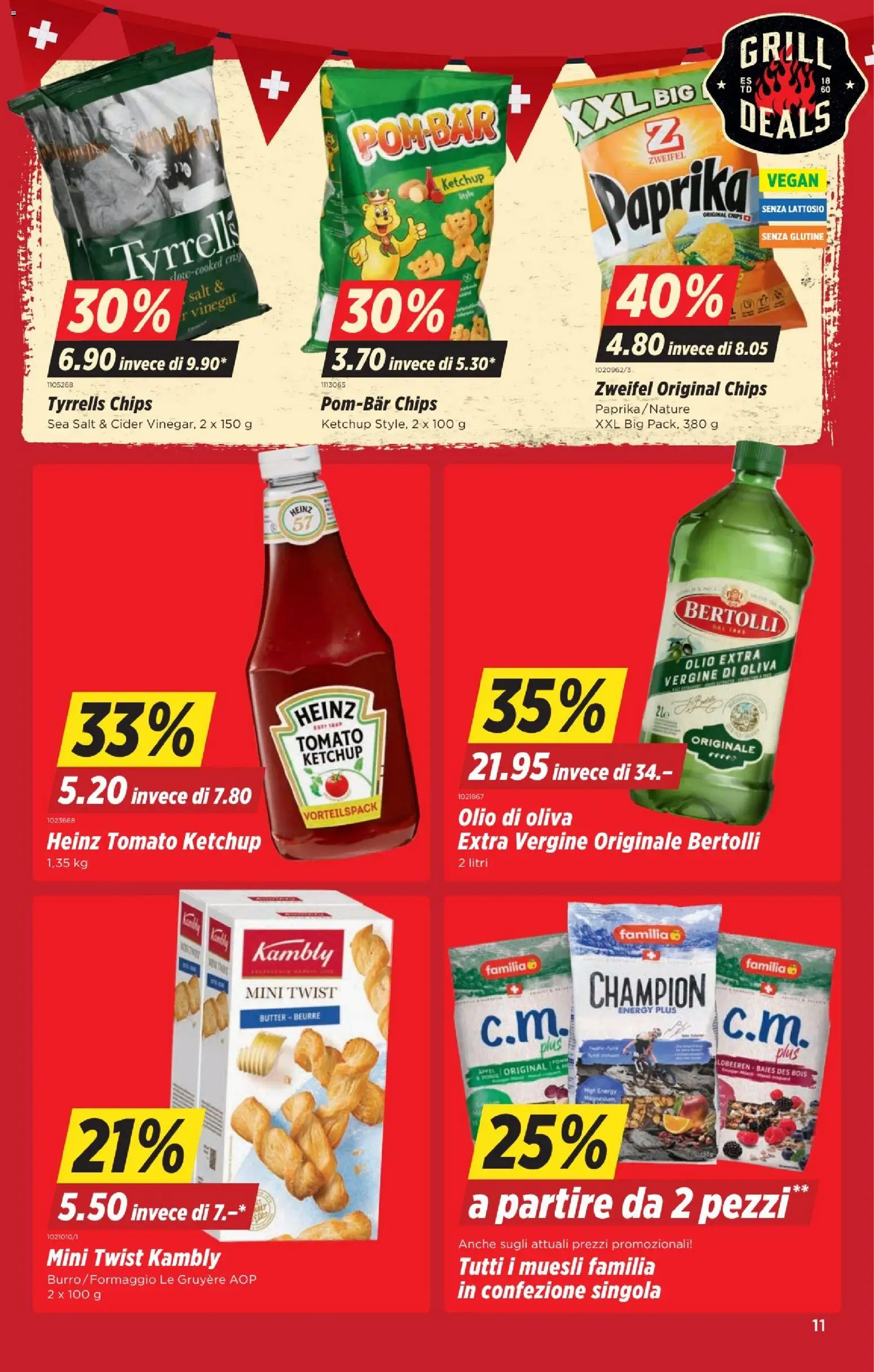 Denner aktionen IT – gültig ab 30.07.2026 | Seite: 11 | Produkte: Butter, Äpfel, Chips, Ketchup