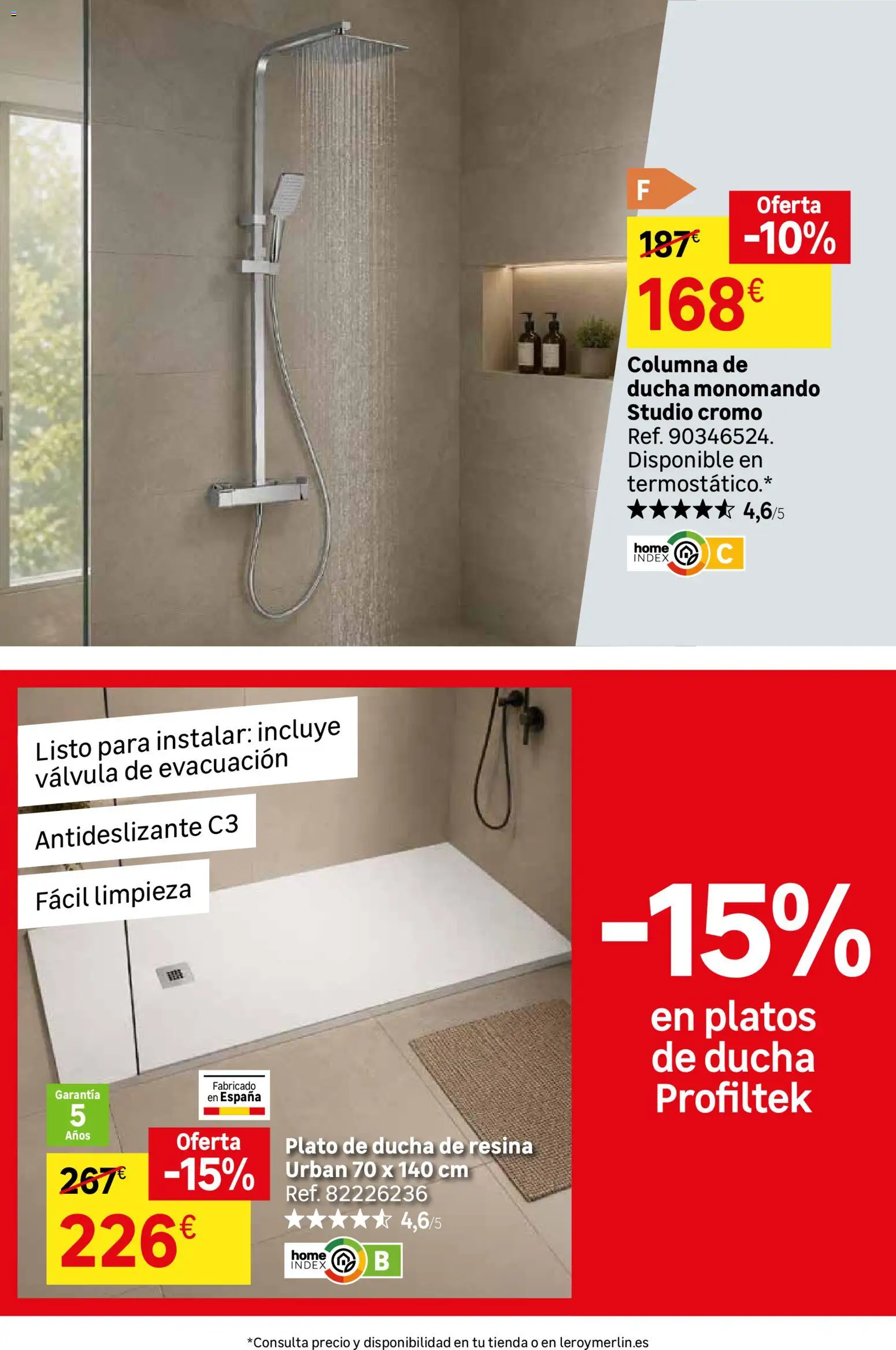 Leroy Merlin catálogo │ válido desde el 25/08/2026 | Página: 51 | Productos: Ducha