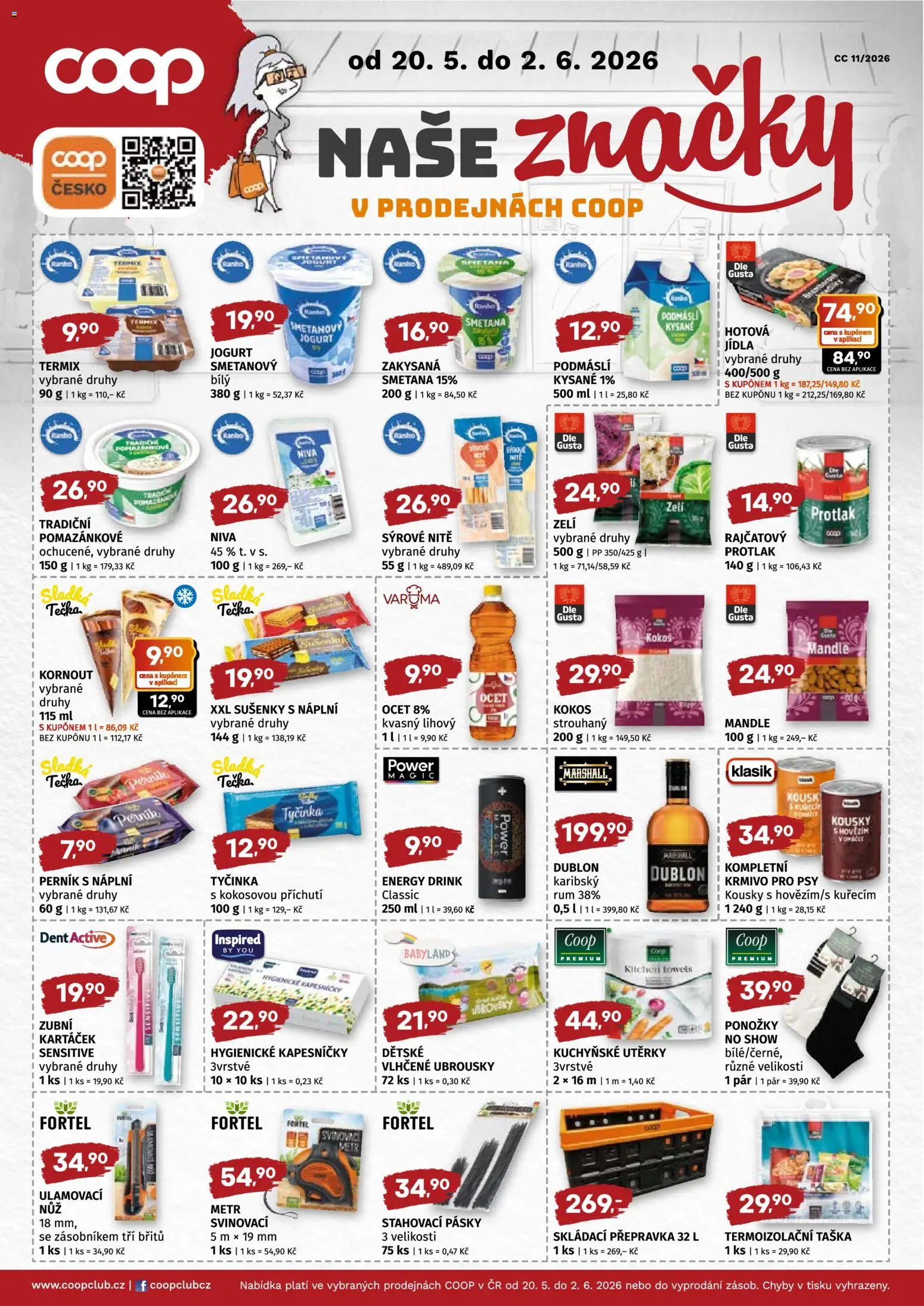 Coop leták - Středočeský region od 20.05.2026 | Strana: 4 | Produkty: Rum, Skládací přepravka, Podmáslí, Kokos