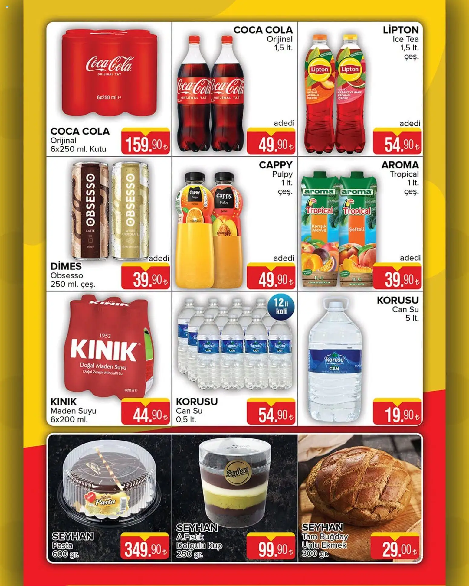 Seyhanlar Market Katalog - 10 Temmuz 2026 tarihinden itibaren geçerlidir | Sayfa: 5 | Ürünler: Kutu, Ekmek, Şeftali, Maden suyu