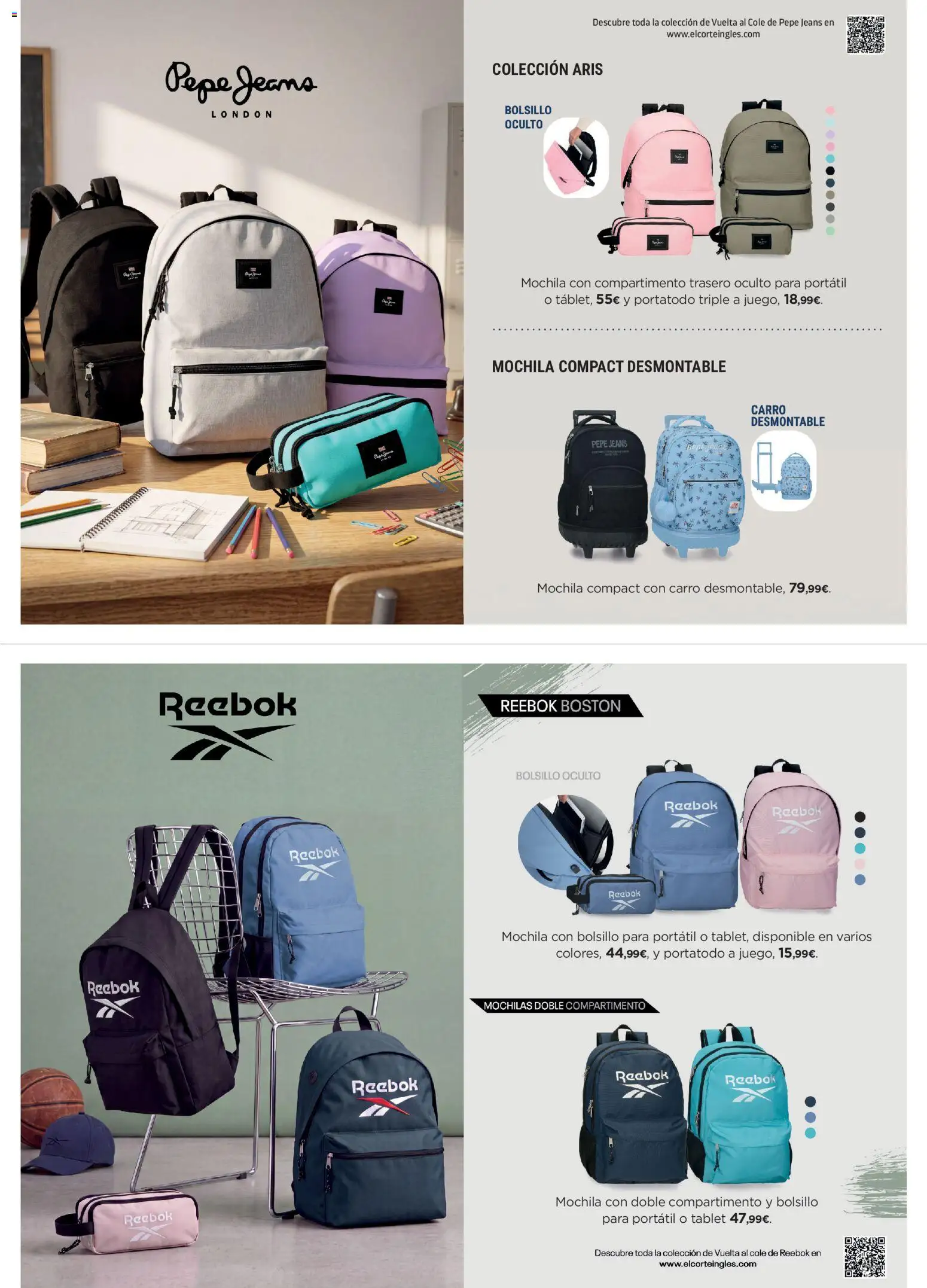 El Corte Inglés Vuelta al cole │ válido desde el 17/08/2026 | Página: 19 | Productos: Portátil, Mochila, Tablet