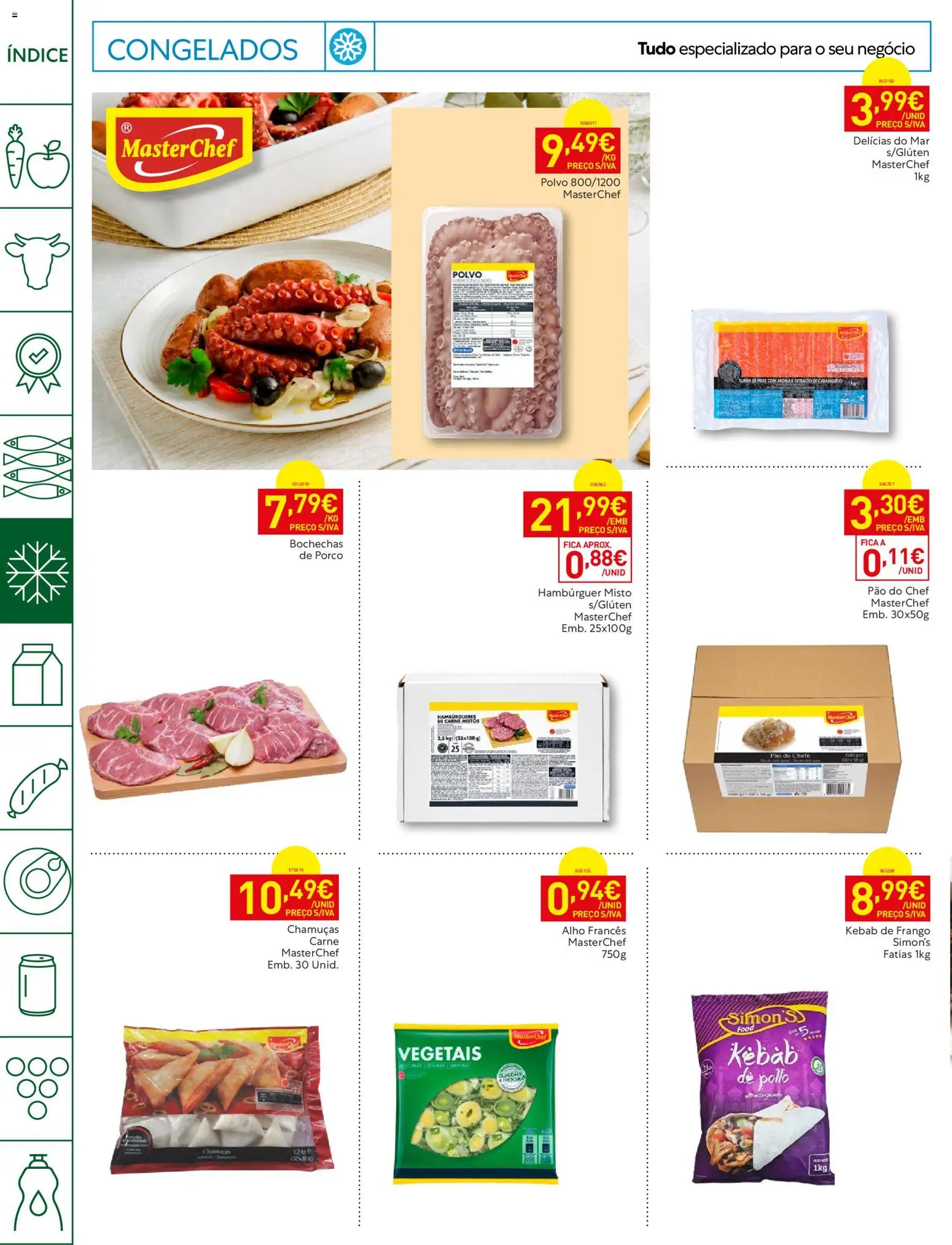 Recheio Horeca │ válido de 18/08/2026 | Página: 10 | Produtos: Frango, Alho francês, Hambúrguer, Alho