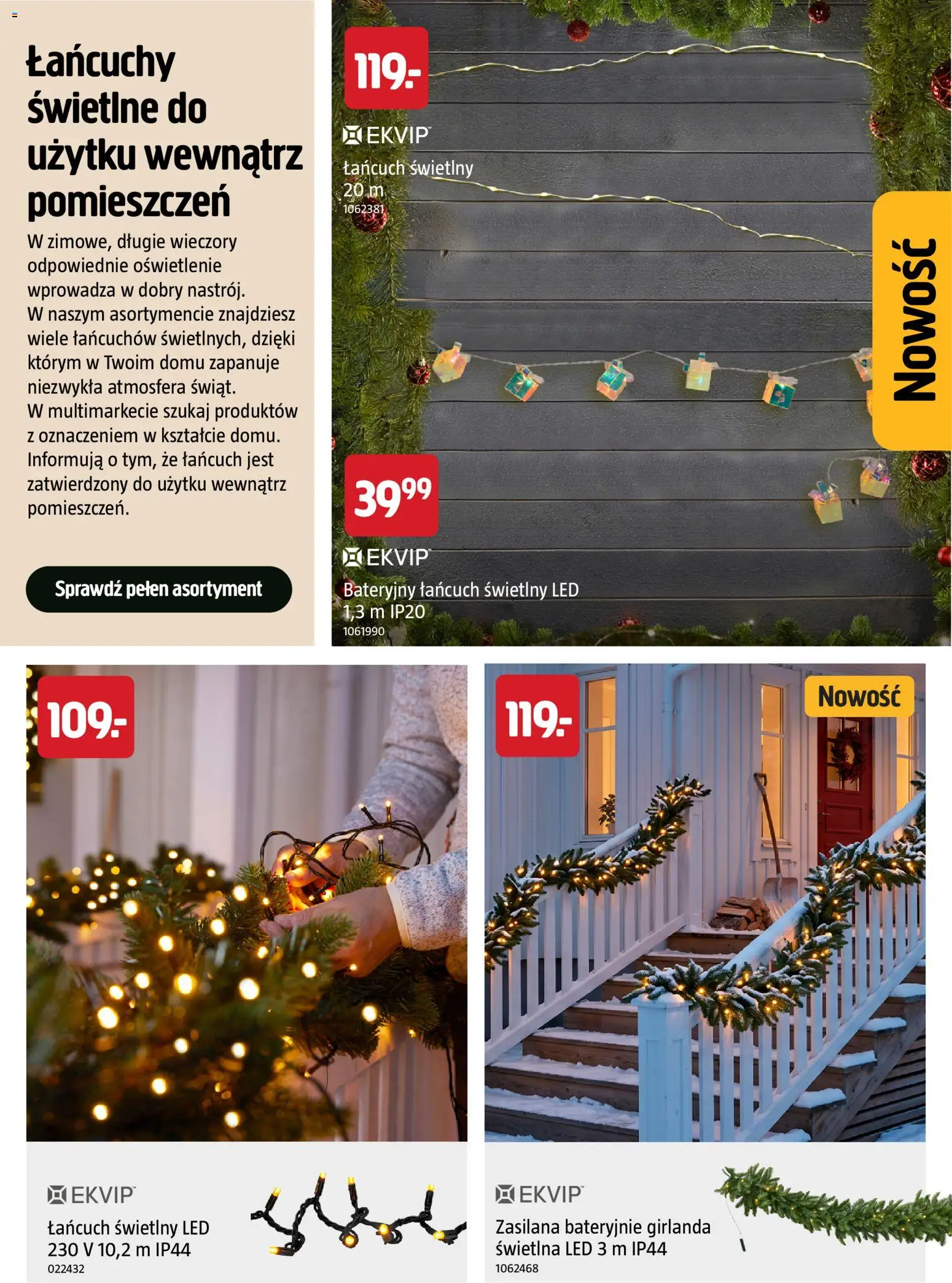 Jula gazetka - Zorganizuj całe Święta w niskich cenach od 22.10.2026 | Strona: 19 | Produkty: Oświetlenie, Girlanda