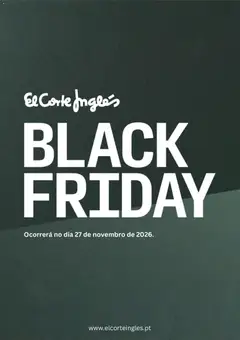 Pré-visualização El Corte Ingles Black Friday aviso válido de 19/10/2026
