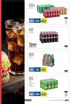 29.04.2026 tarihinden itibaren geçerli olan Metro kataloğu önizlemesi | Sayfa: 28 | Ürünler: Fuse tea, Çay, Mango, Fanta