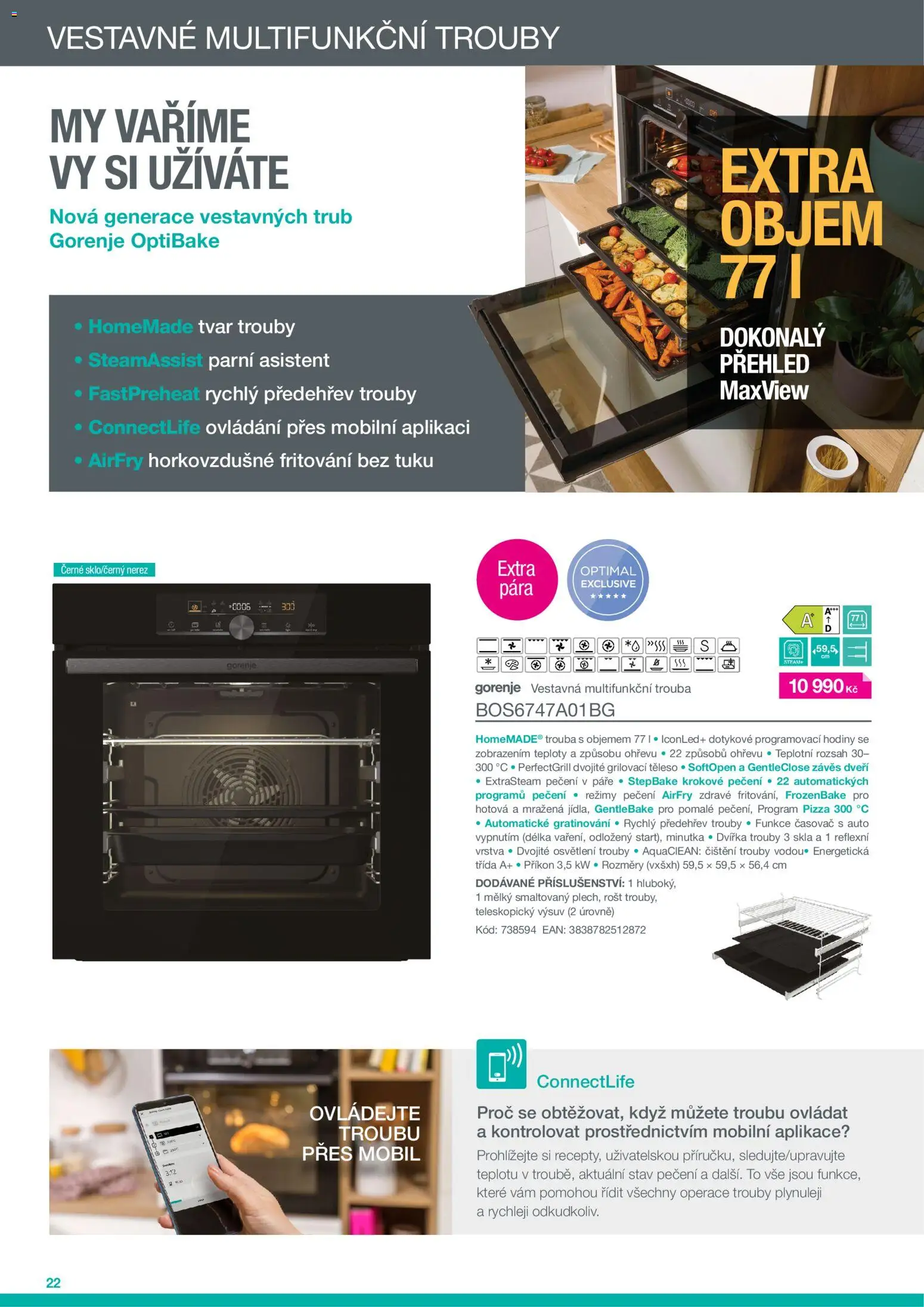 Möbelix Gorenje od 01.09.2026 | Strana: 22 | Produkty: Hodiny, Minutka, Rošt, Časovač