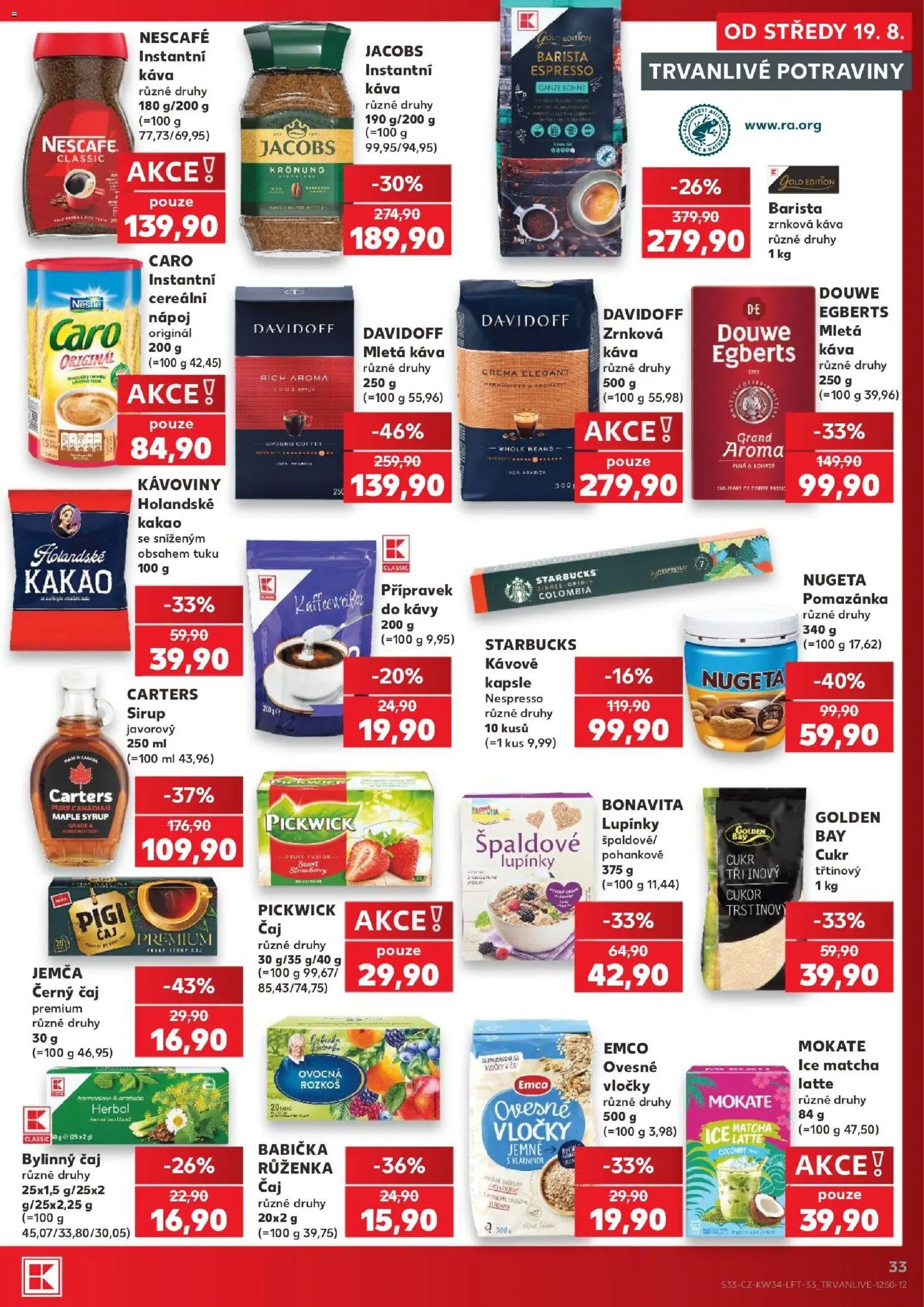 Kaufland leták - Plzeň Bory od 19.08.2026 | Strana: 33